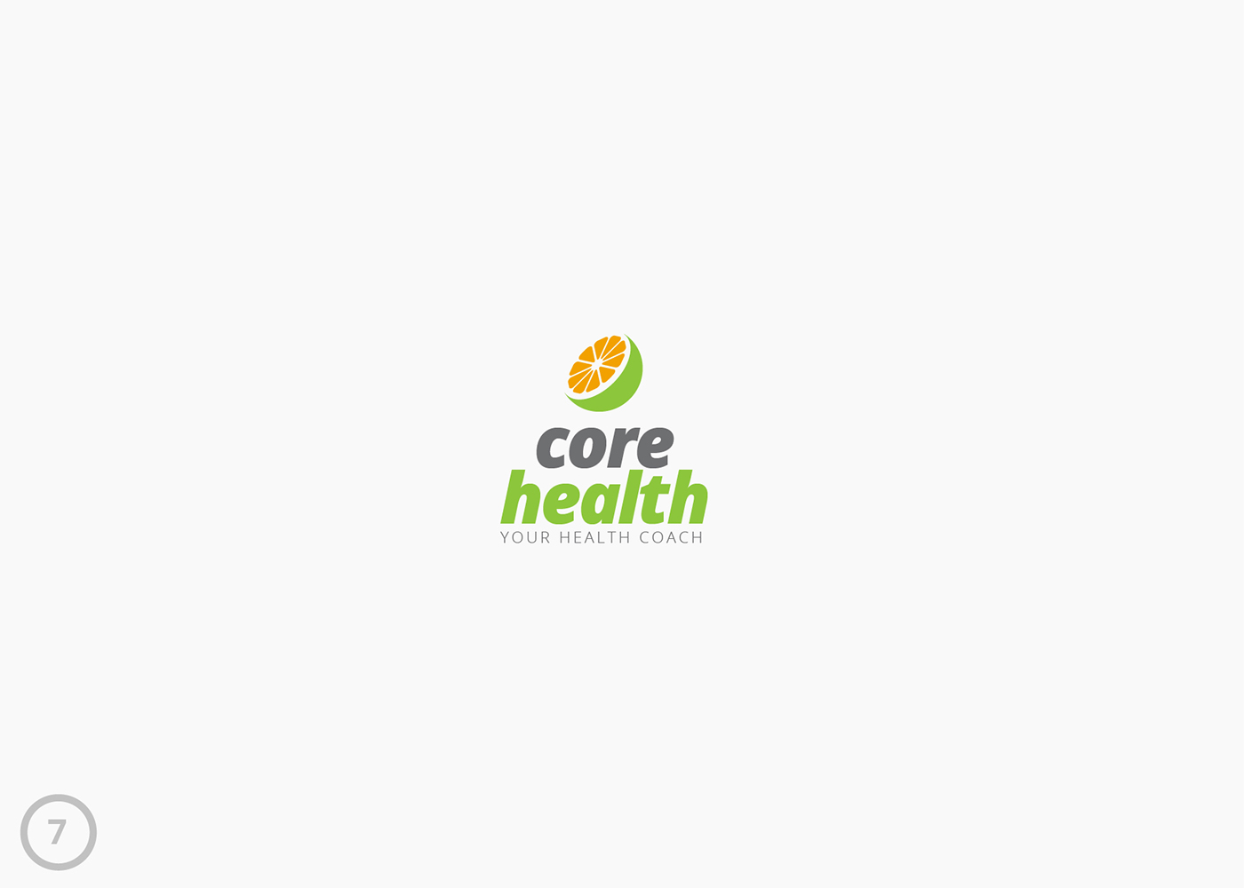 logo Food  Health green fresh Brand & Identity nutrition flat colorful modern care hospital orange Fruit
