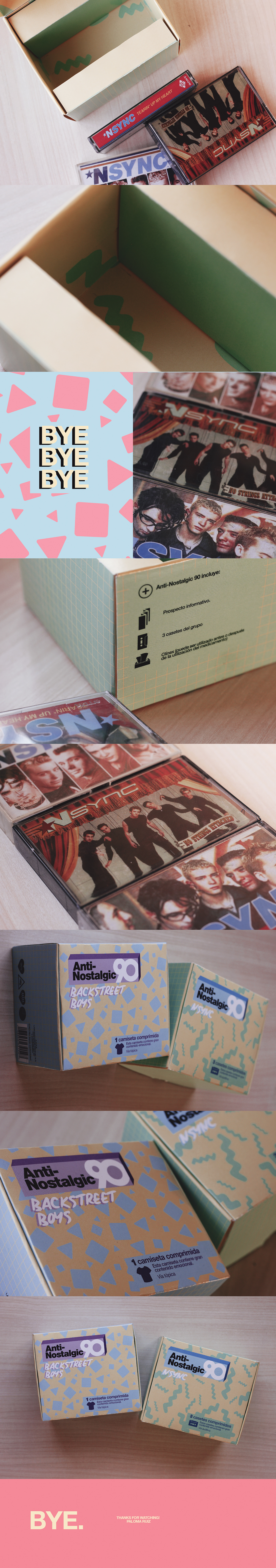 boy band 90's group music Backstreet Boys NSYNC design Packaging graphic back