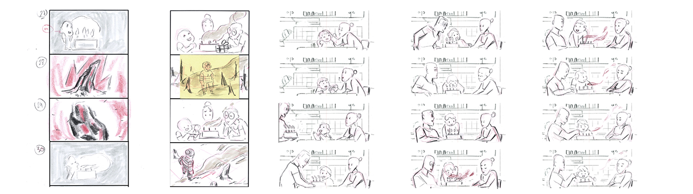 animation  Film   Visual Development storyboard