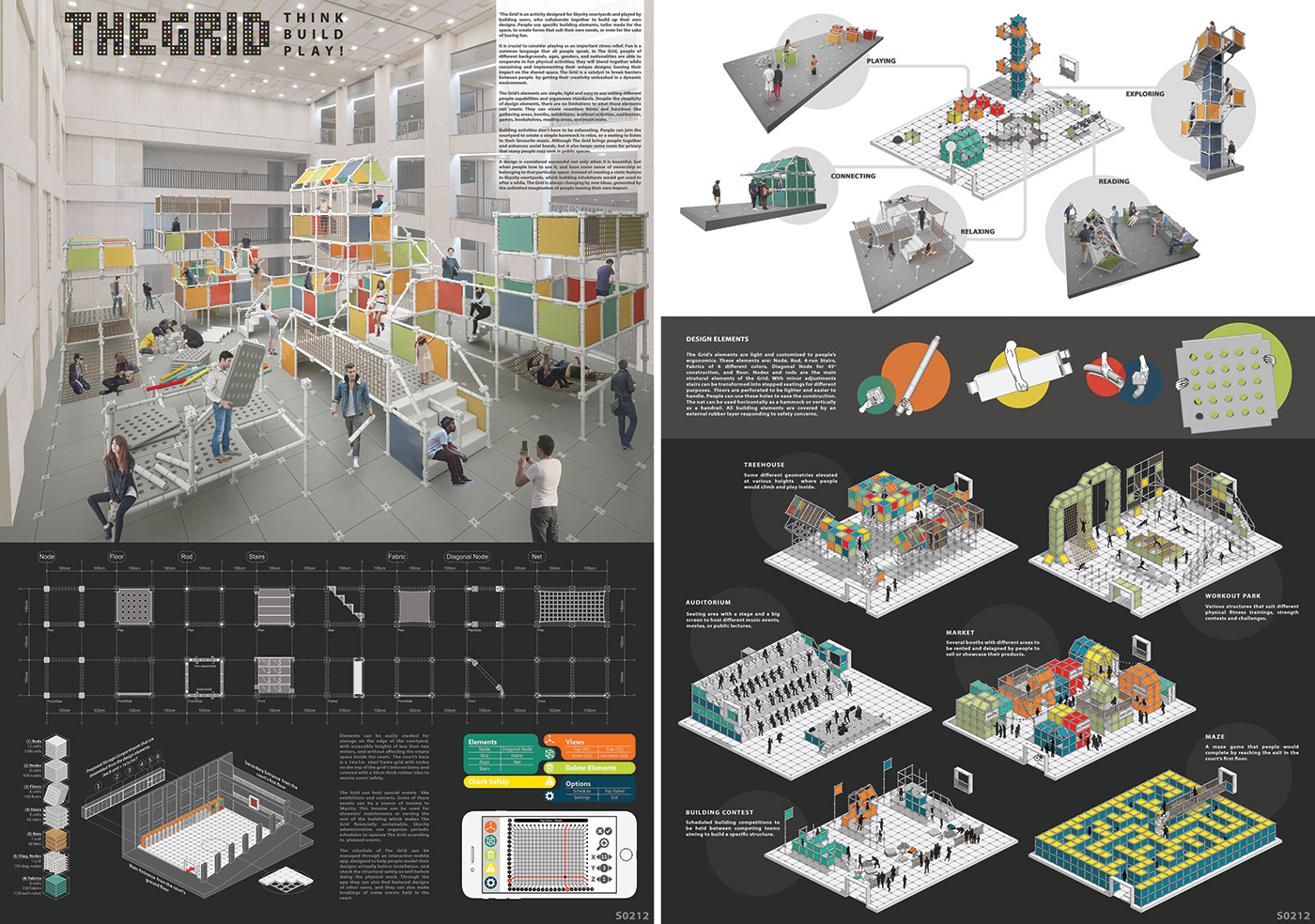 architecture interior design  competitions modular grid design interactive egypt egyptian play