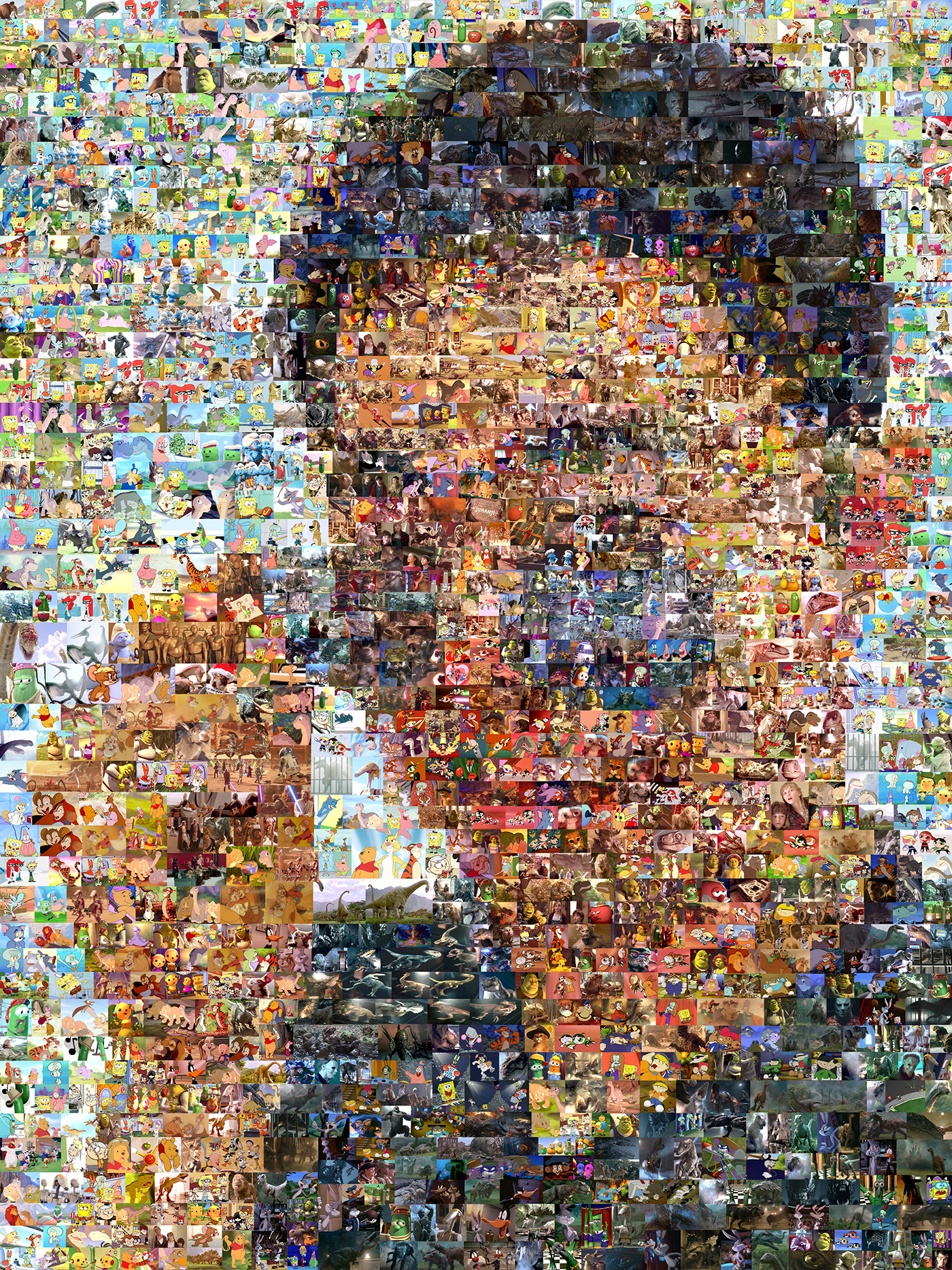 collage Digital Art  identity ILLUSTRATION  Memory mosaic movie personal portrait poster