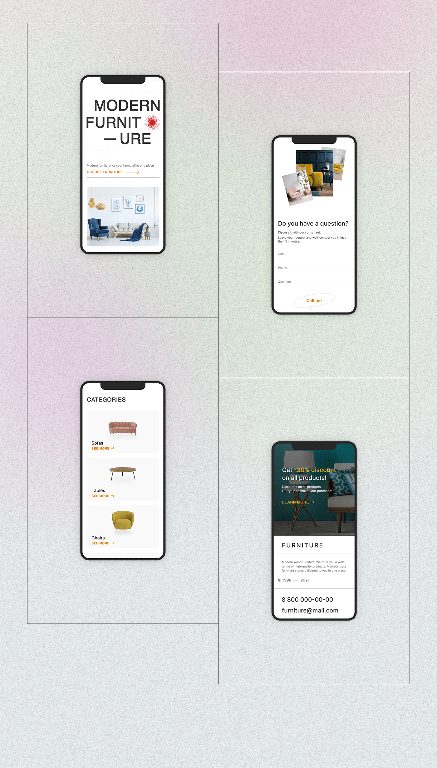 design e-commerce inspiration minimalist posters product UI ux Website