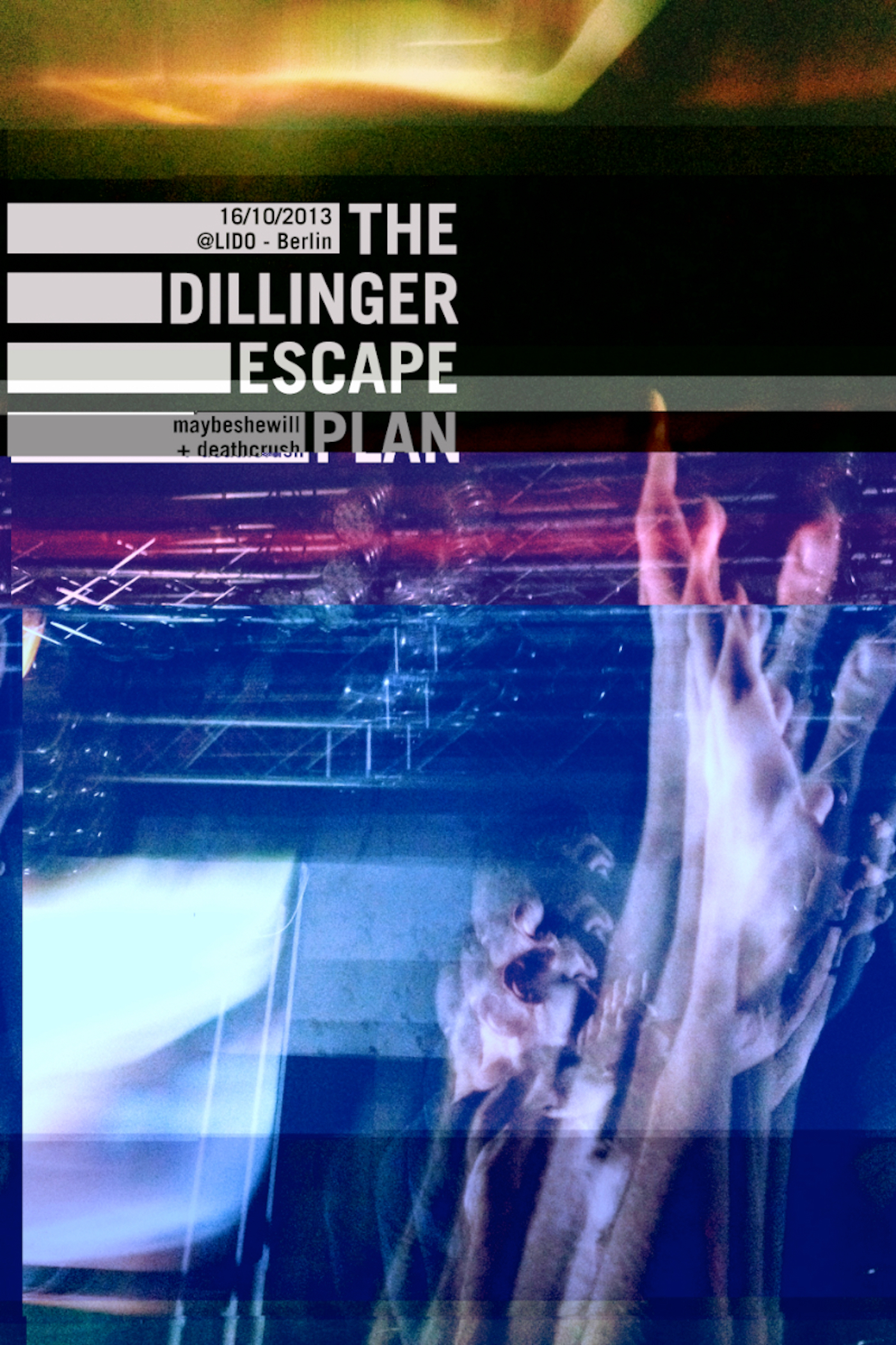 Glitch Data mosh Dillinger Escape Plan poster animated gif felipe tofani berlin glitch art