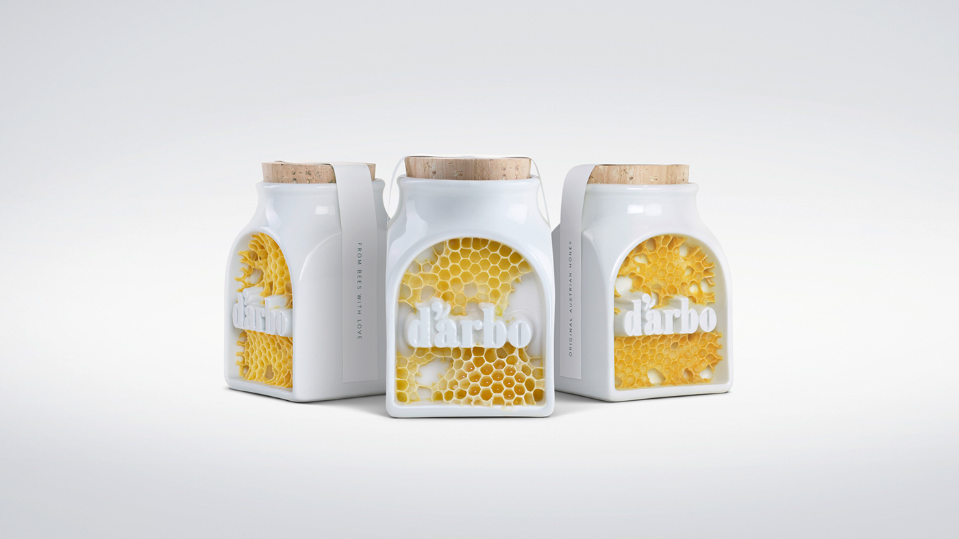 honey bees bee wax Packaging Darbo signed honeybee