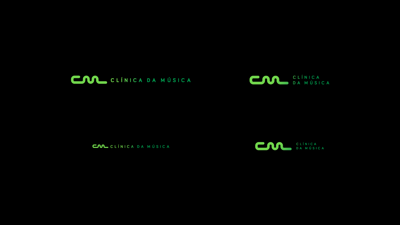music brand mark logo green branding  Identity Design