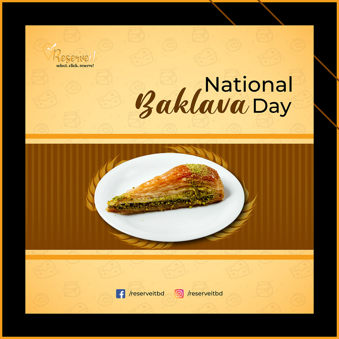 National Baklava Day;National;Baklava;Day;bangladesh;foodie;dhaka; 17th november;social media post;