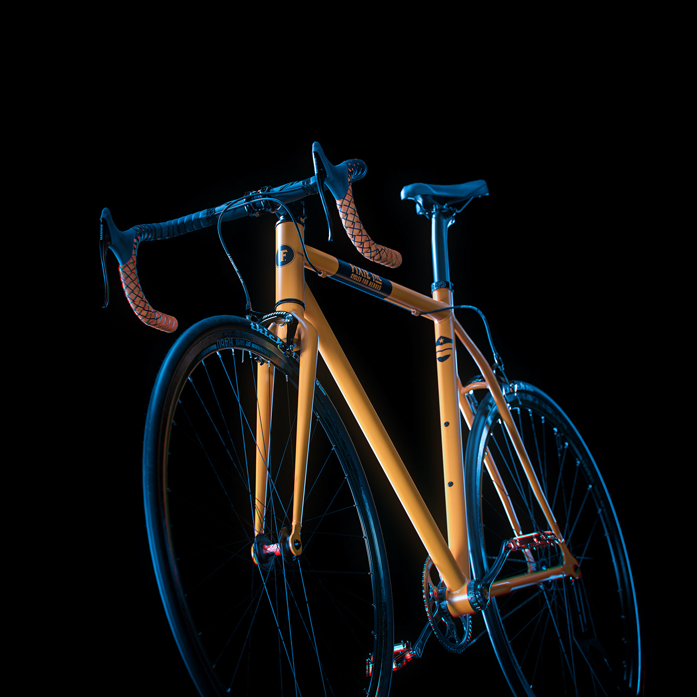 Bicycle Bike Cycling 3D 3ds max Render vray custom bike modelling FIXED BIKE