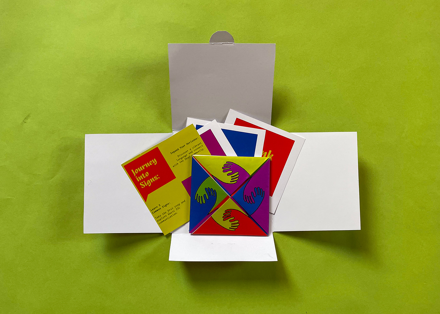 brochure print Layout editorial design  Vector Illustration infographic design awareness paper folding origami  educational