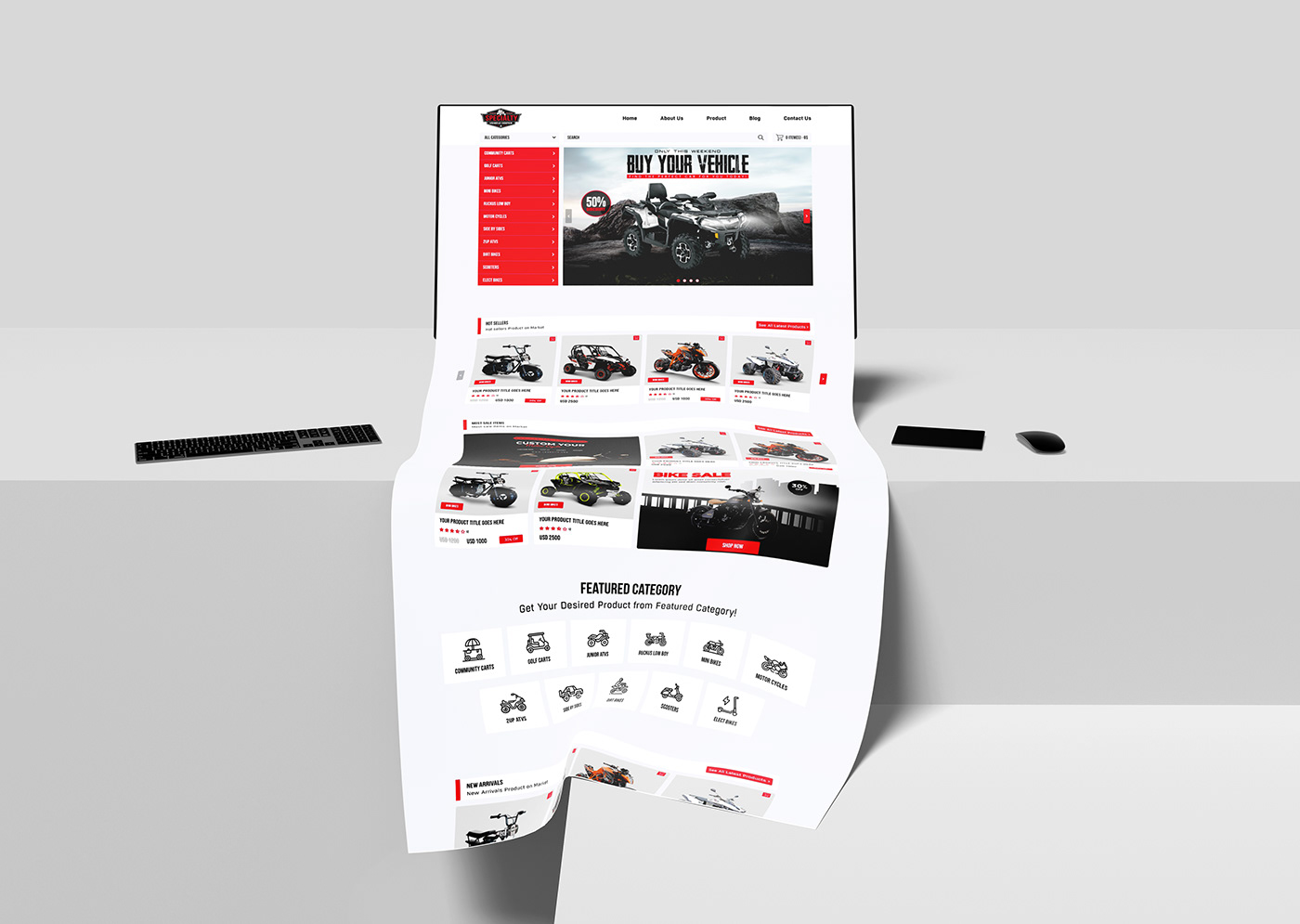 automotive   e-commerce homepage landing page marketing   ui design ux Vehicle Web Design  Website