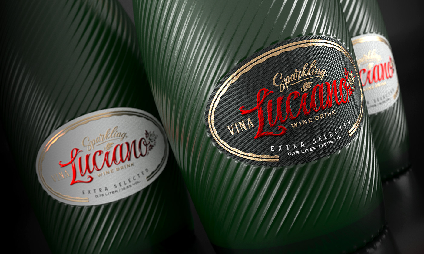 luciano wine drink alcohol Viña sparkling extra selected