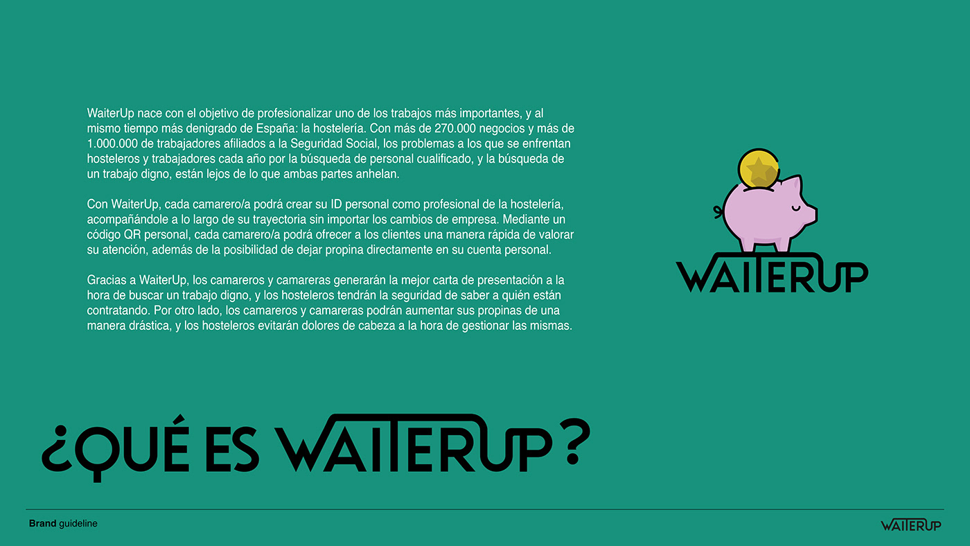 branding  logo waiter Hospitality app design software visual identity marketing   Logo Design graphic design 