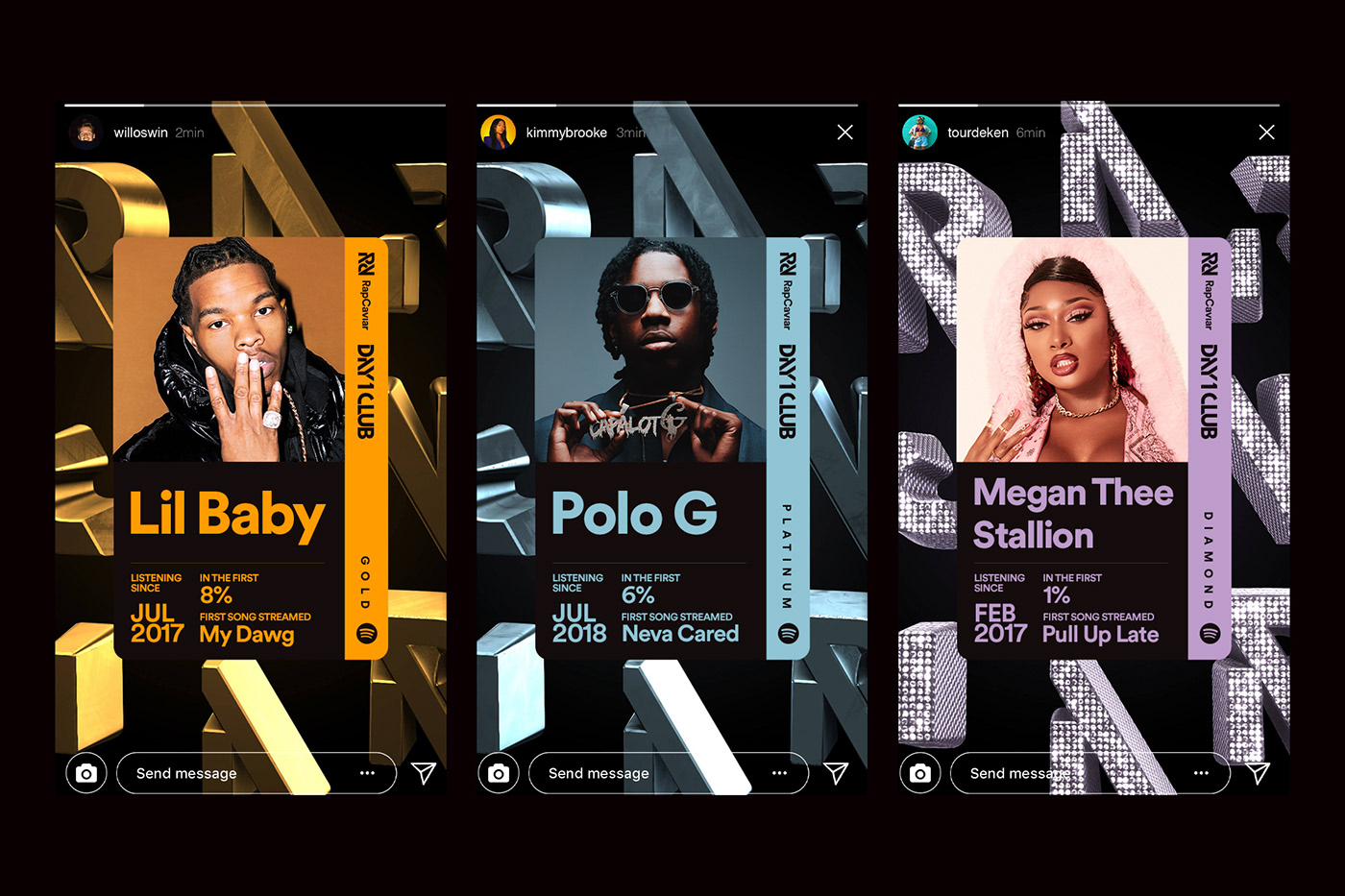 branding  campaign hip hop identity interactive music Rapcaviar spotify posters typography  