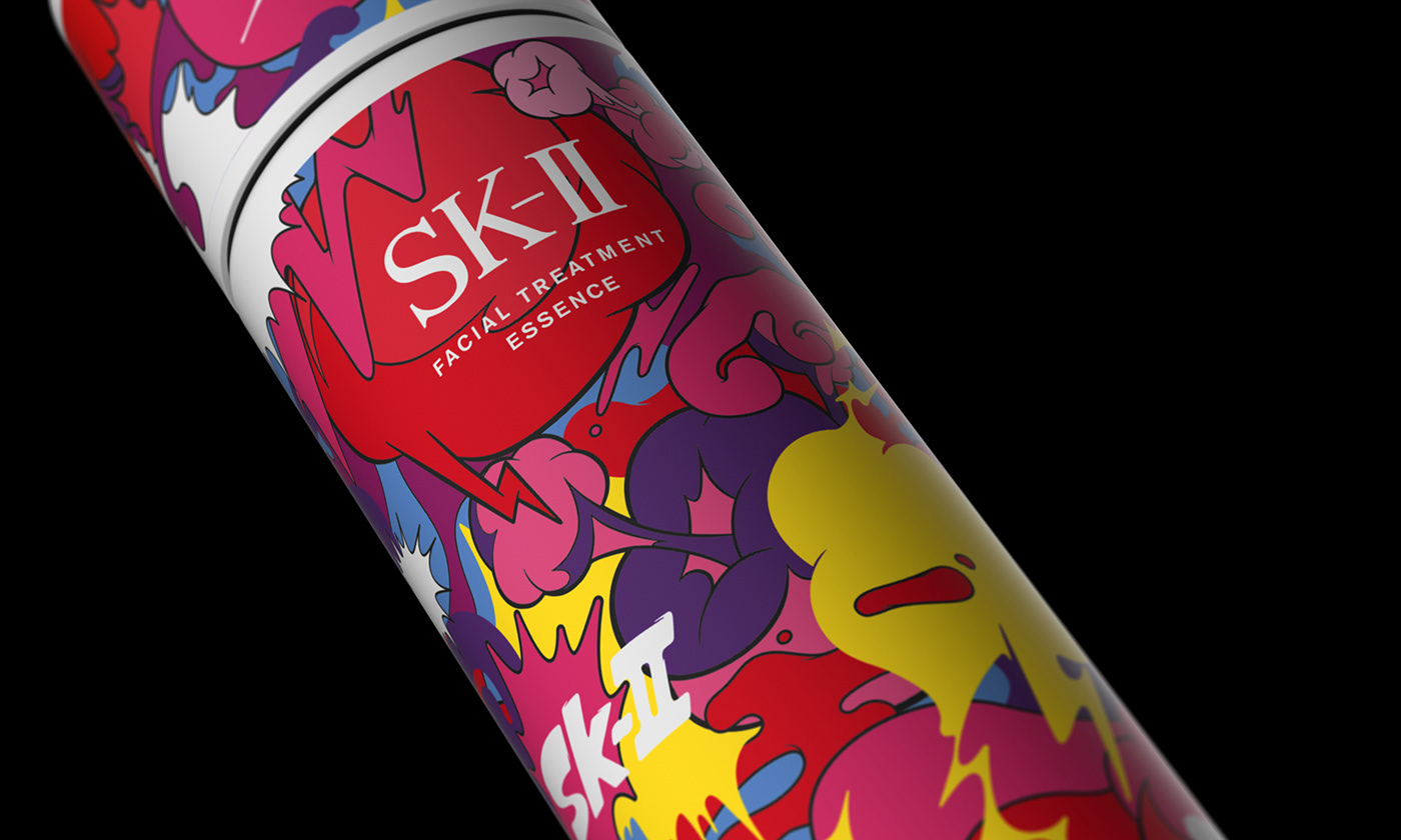 asia beauty cosmetics graphic limited edition makeup manga Packaging SK-II skin