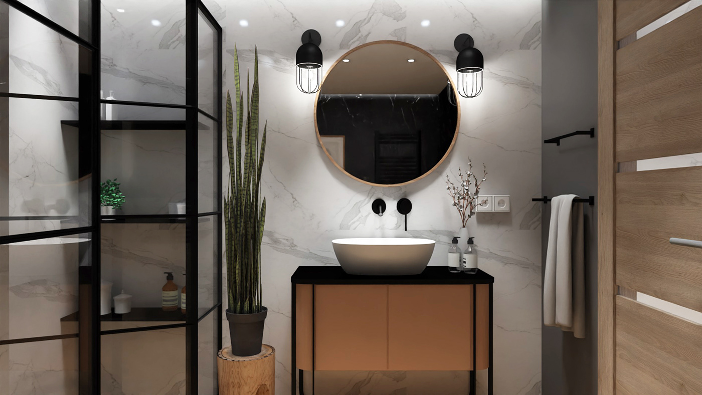 architecture architecturedesign bathroom Interior interiordesign interiordesigner Minimalism modern Project Restroom