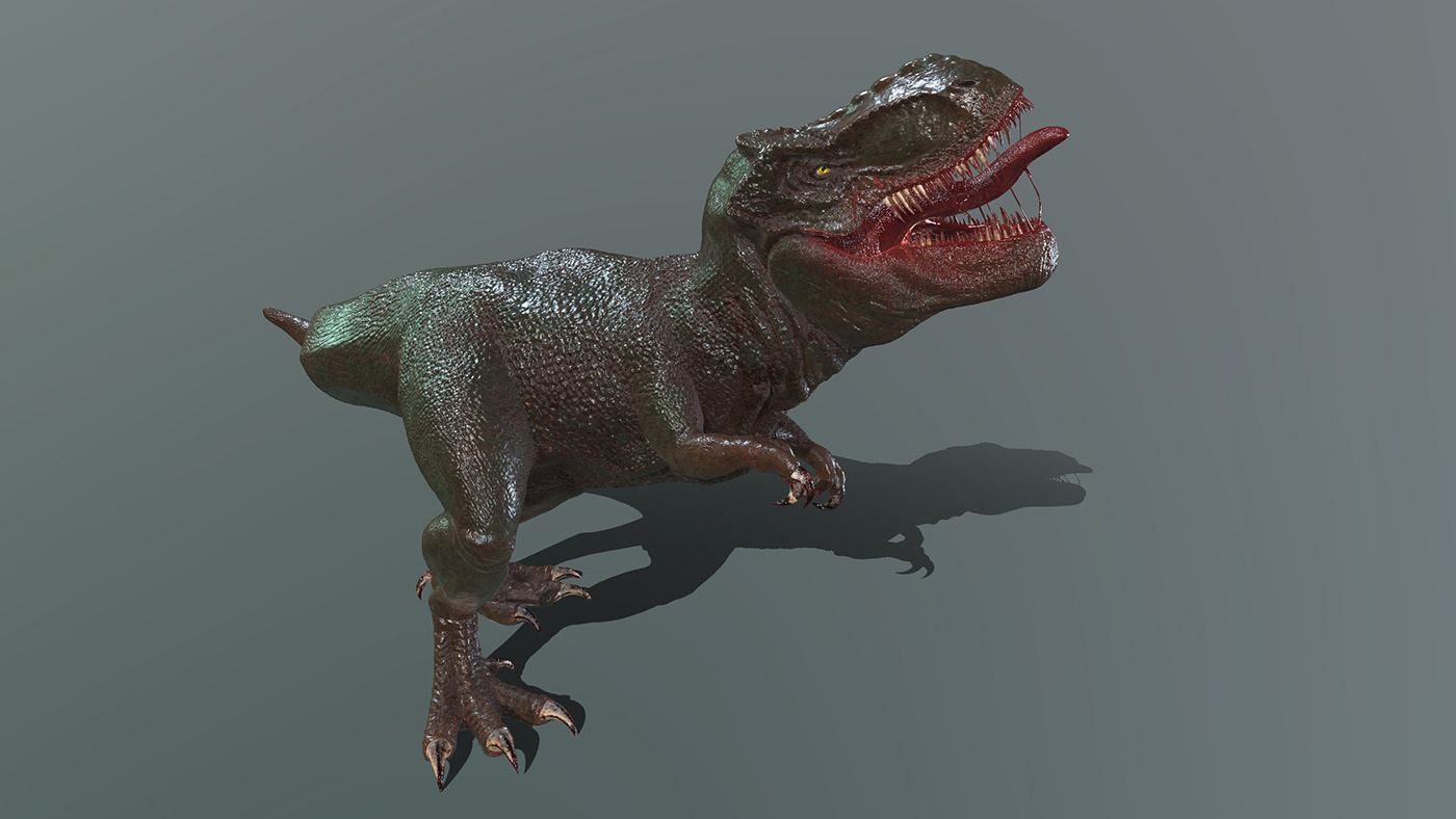 Character design  Digital Art  Dinosaur paleoart paleontology prehistoric Printing reptile t-rex tyrannosaurus