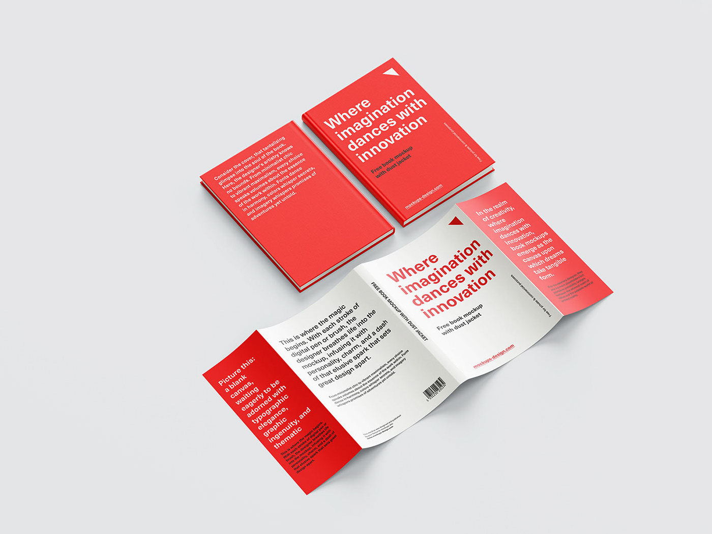 Mockup book cover pages dust jacket template psd download