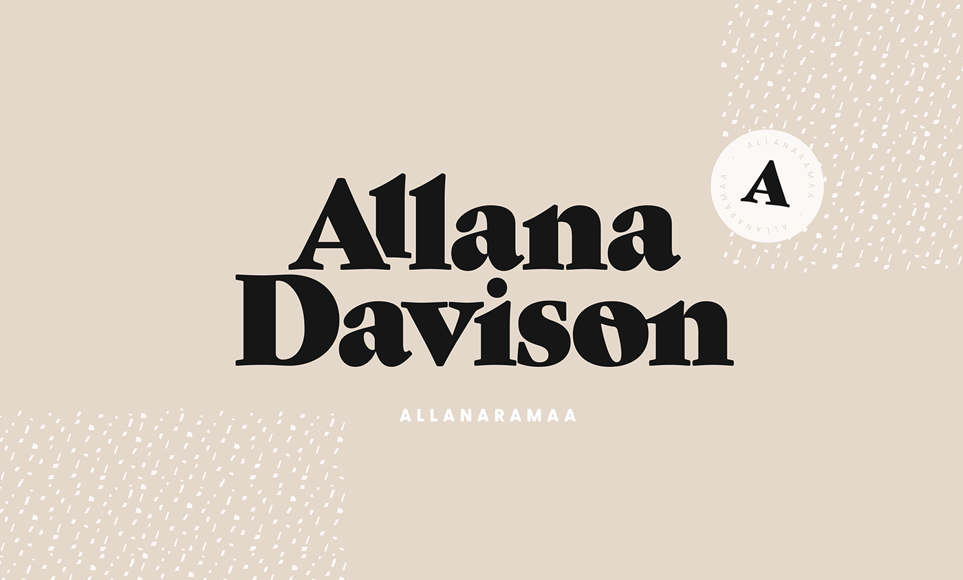 allana davison brand brand guide icon design  INFLUENCER logo Logotype packaging design pattern youtube