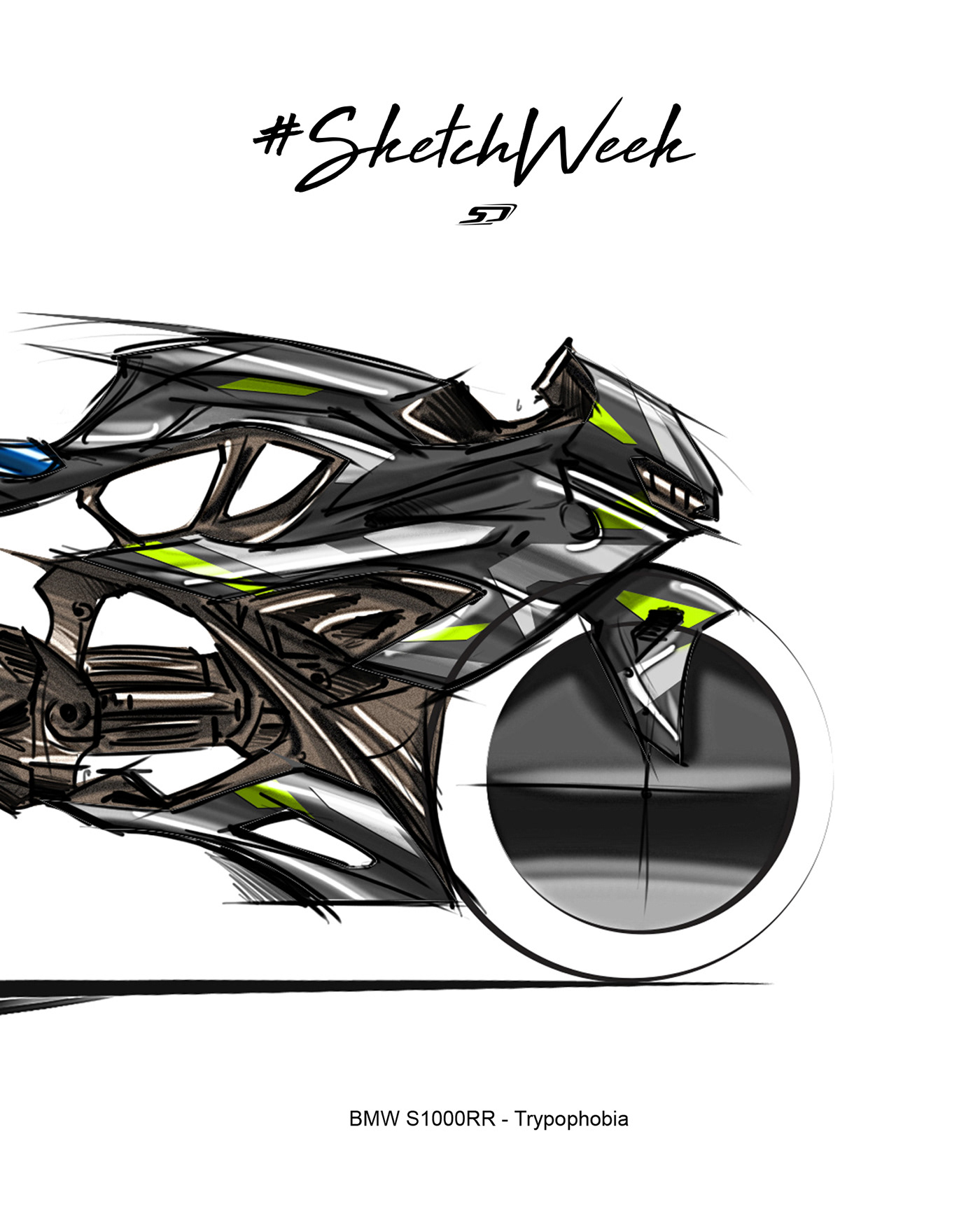 art BMW BMW Motorrad BMW S1000RR designer Simon Designs sketch trypophobia trypophobia art