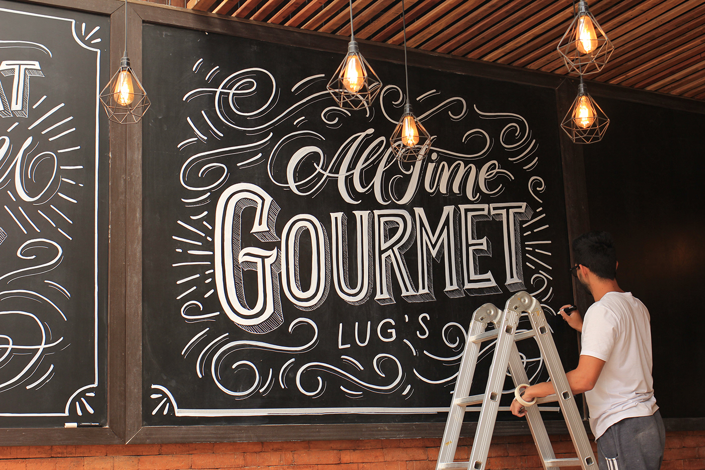 lettering Chalkboard GIZ Decoração Mural Interior Posca