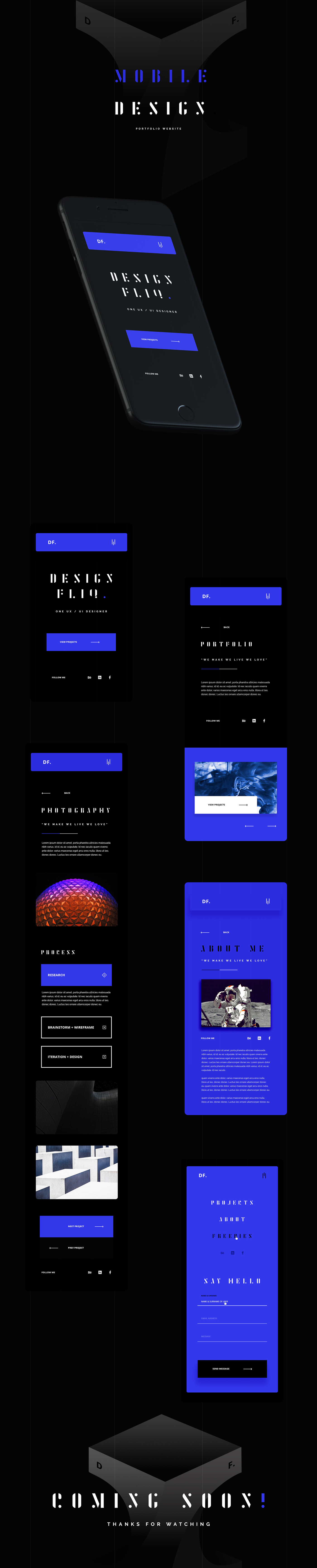 Website Webdesign Interface ux user experience branding  UI/UX Design blue black black and blue