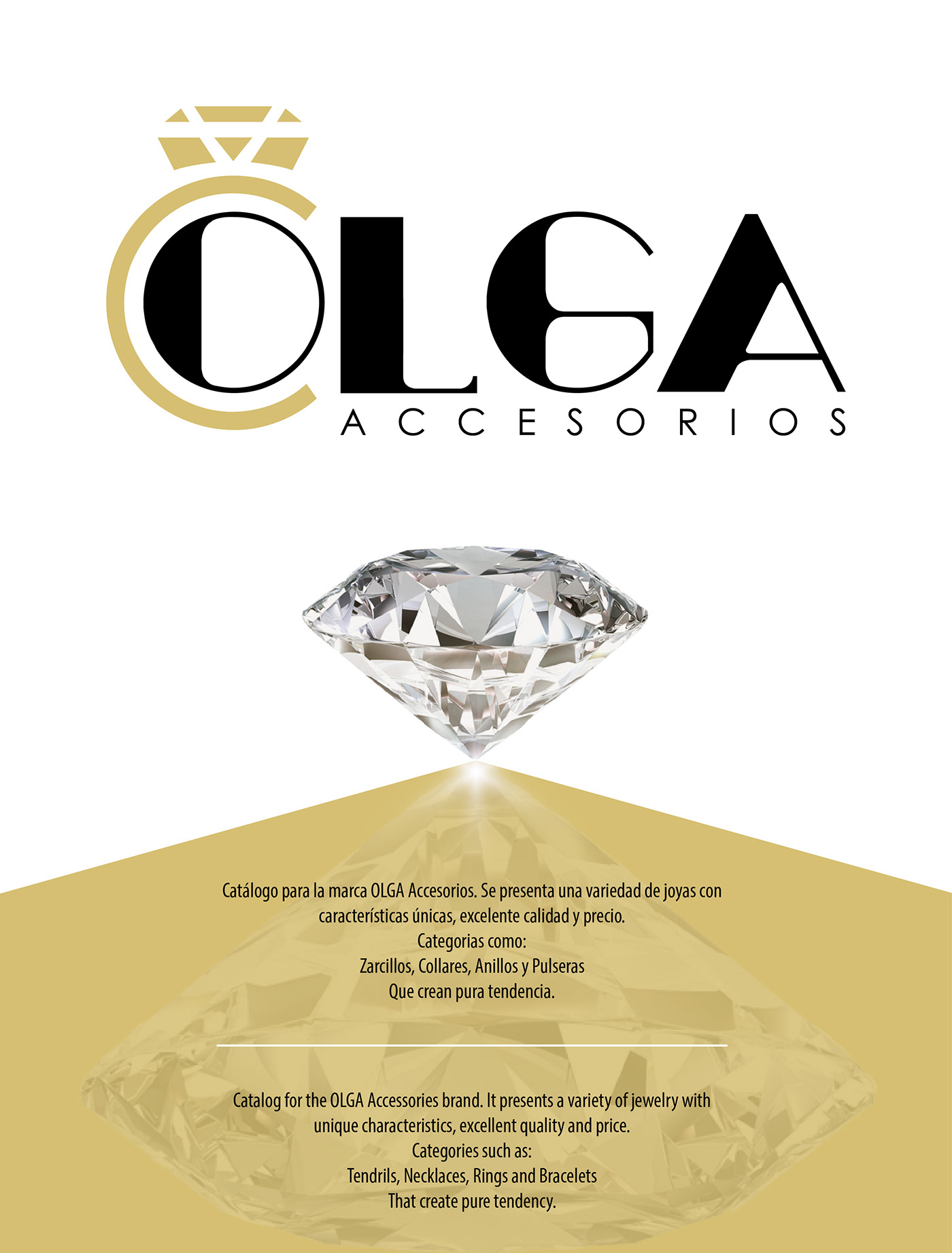 catalog olga accessories brand jewelry tendrils necklaces rings bracelets graphicdesign