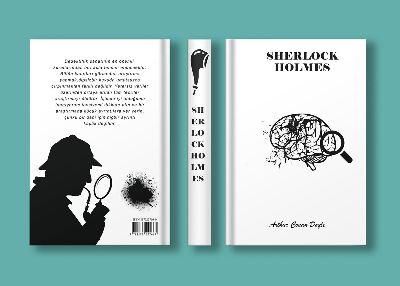 Book Cover Design book design books cover design design kapak tasarımı Kitap Kapağı Sherlock Holmes sherlock holmes book Sherlock Holmes Detective