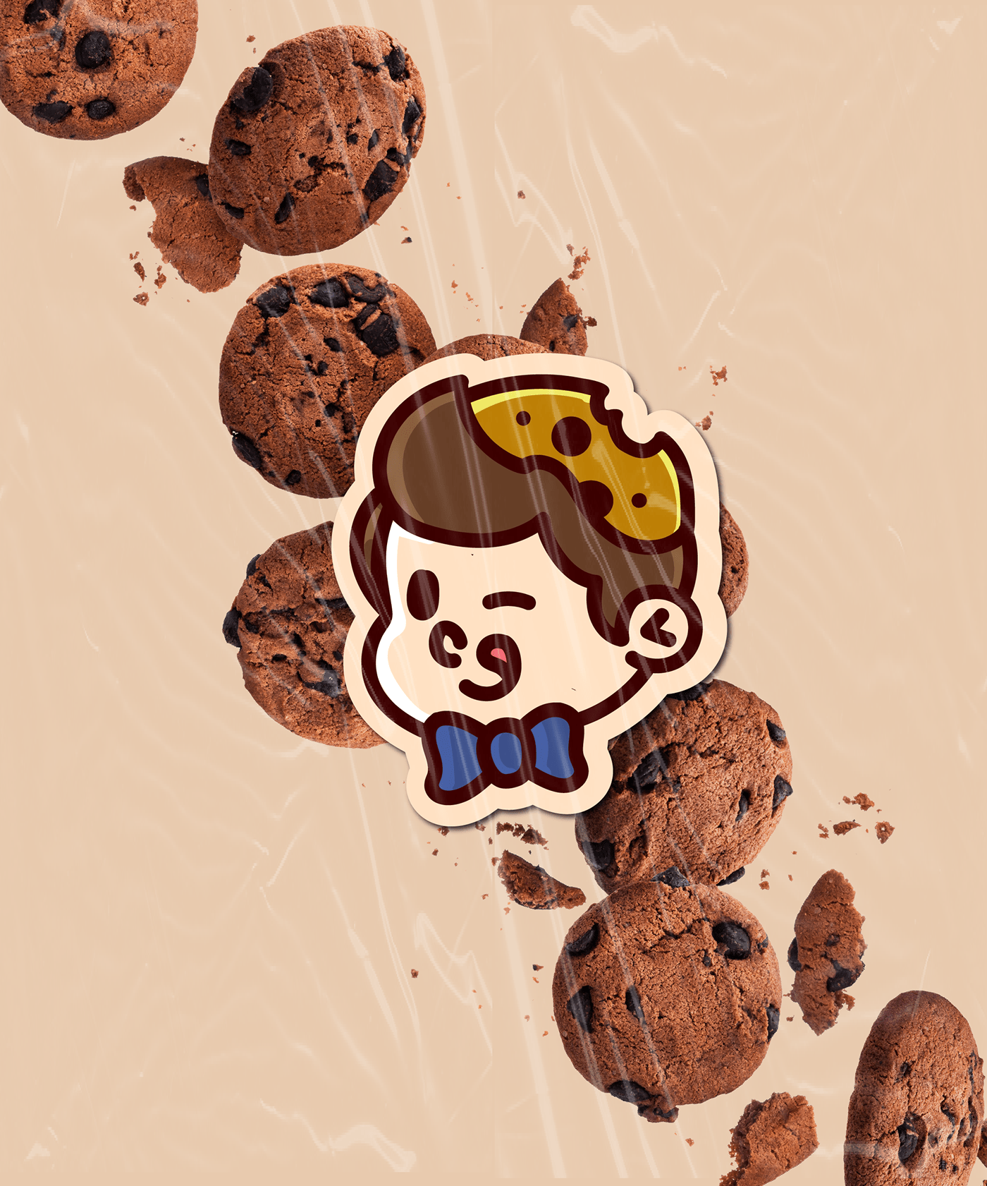 boy cookie cookies Food  logo mascote ilustration Mascot