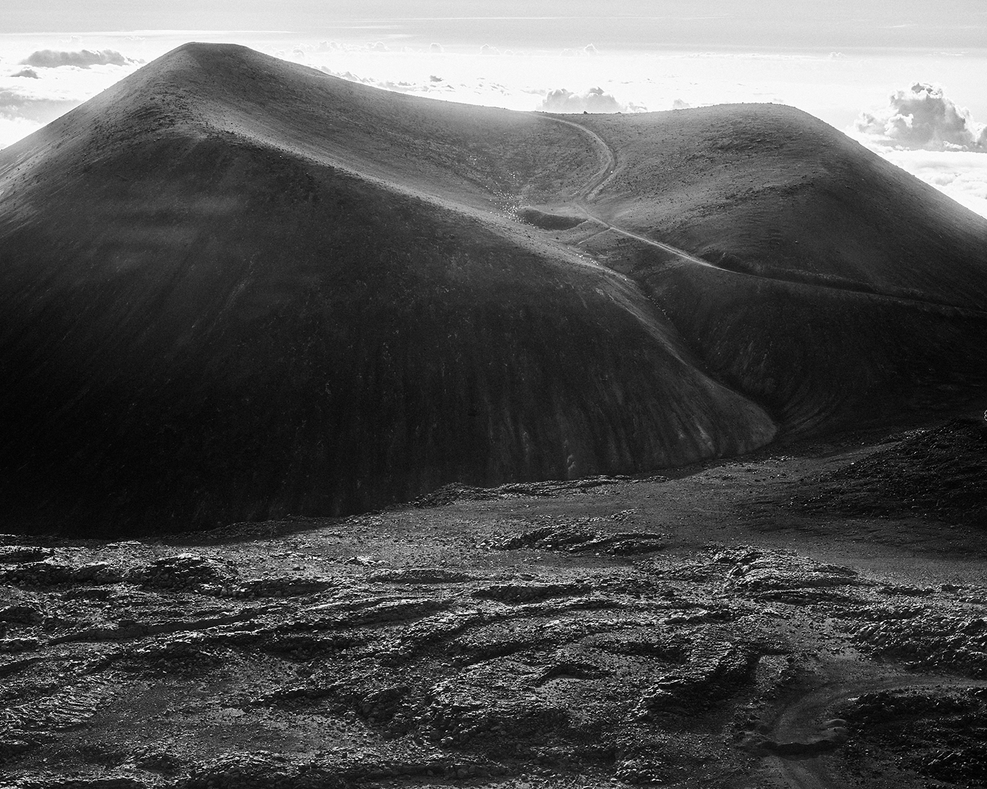 astronomy black and white clouds HAWAII infrared Landscape mauna kea observatory Telescope volcano
