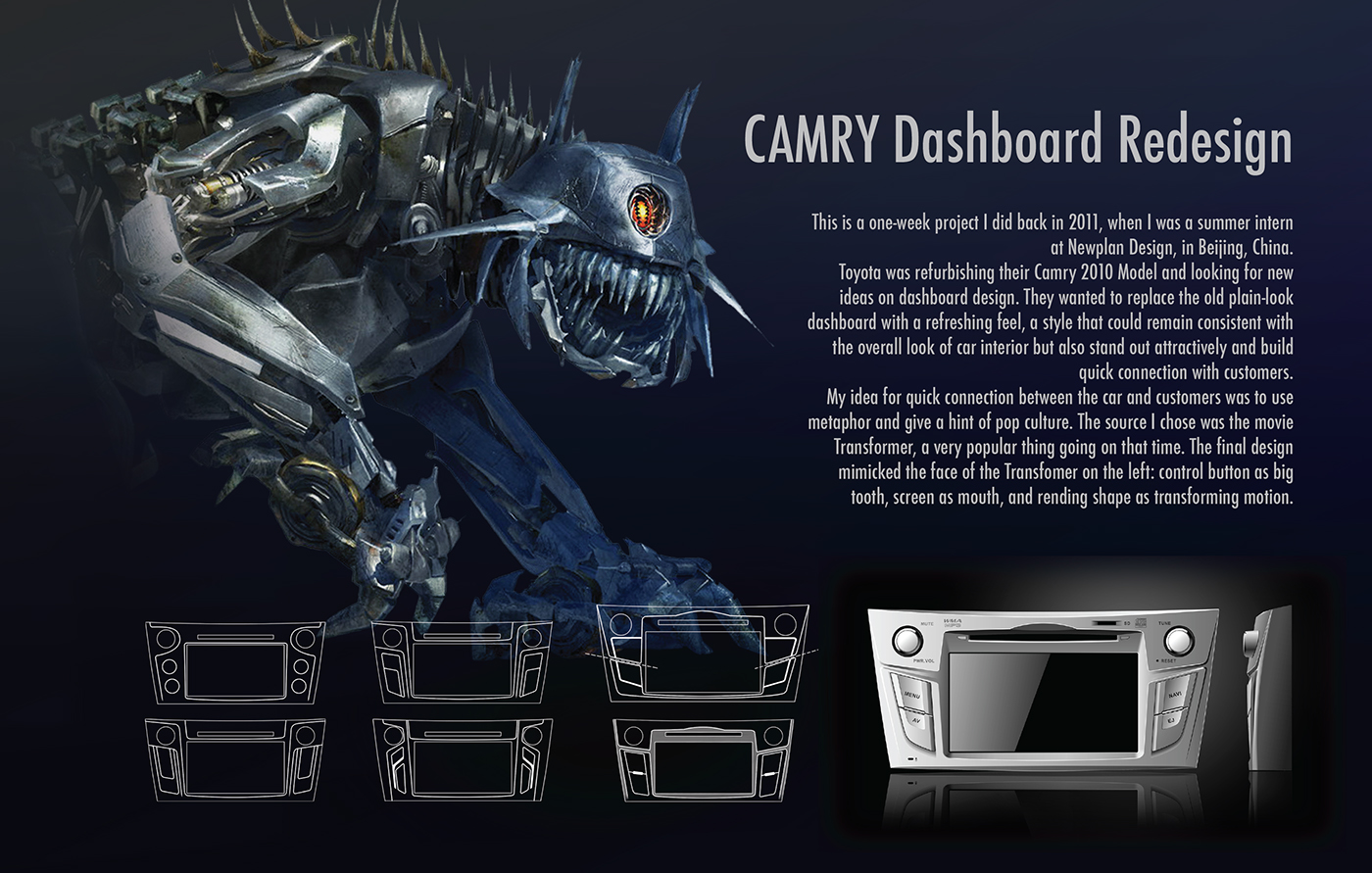 Camry panel dashboard toyota