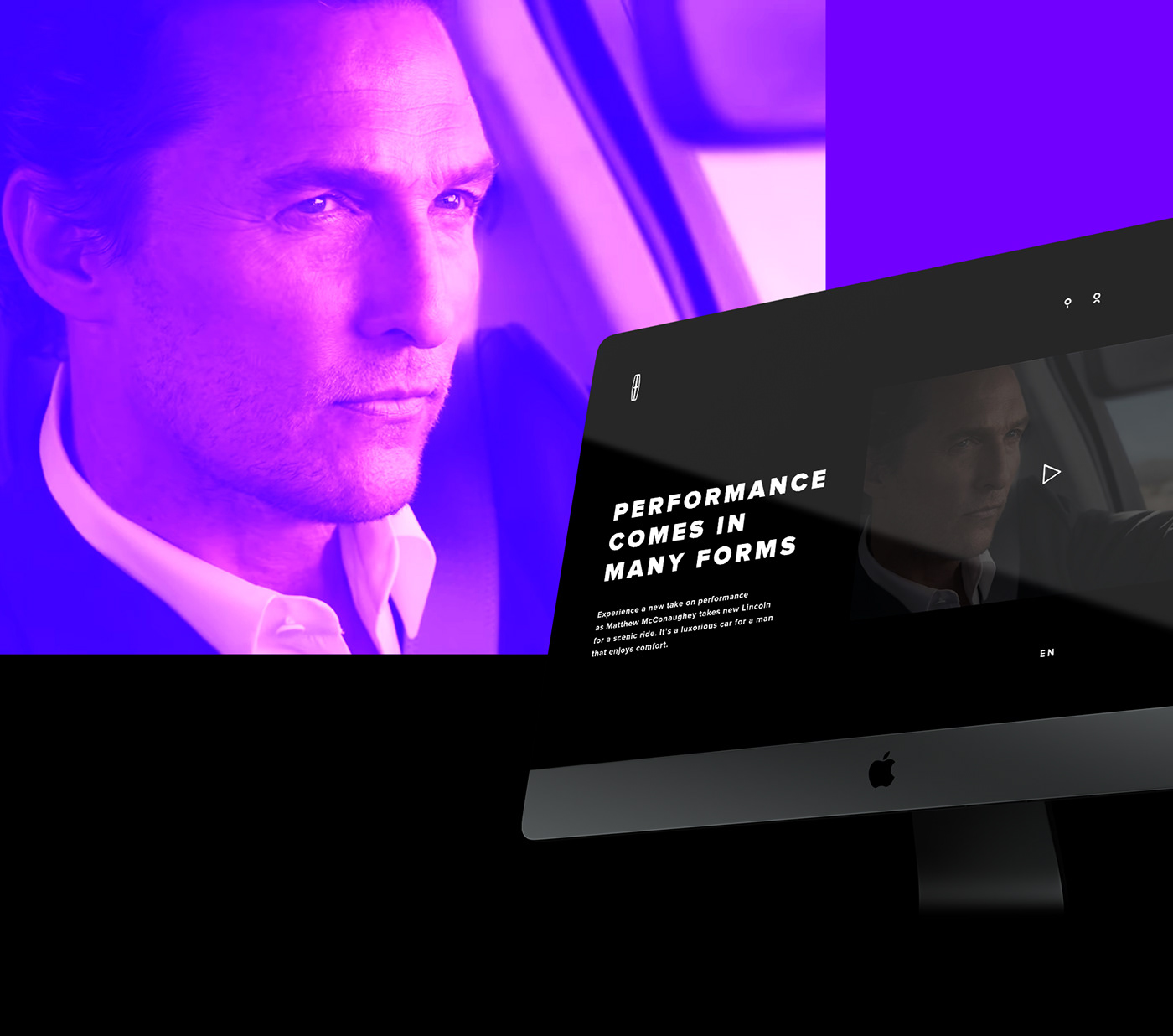Adaptive animation  Cars concept lincoln motor company redesign UI Web Website
