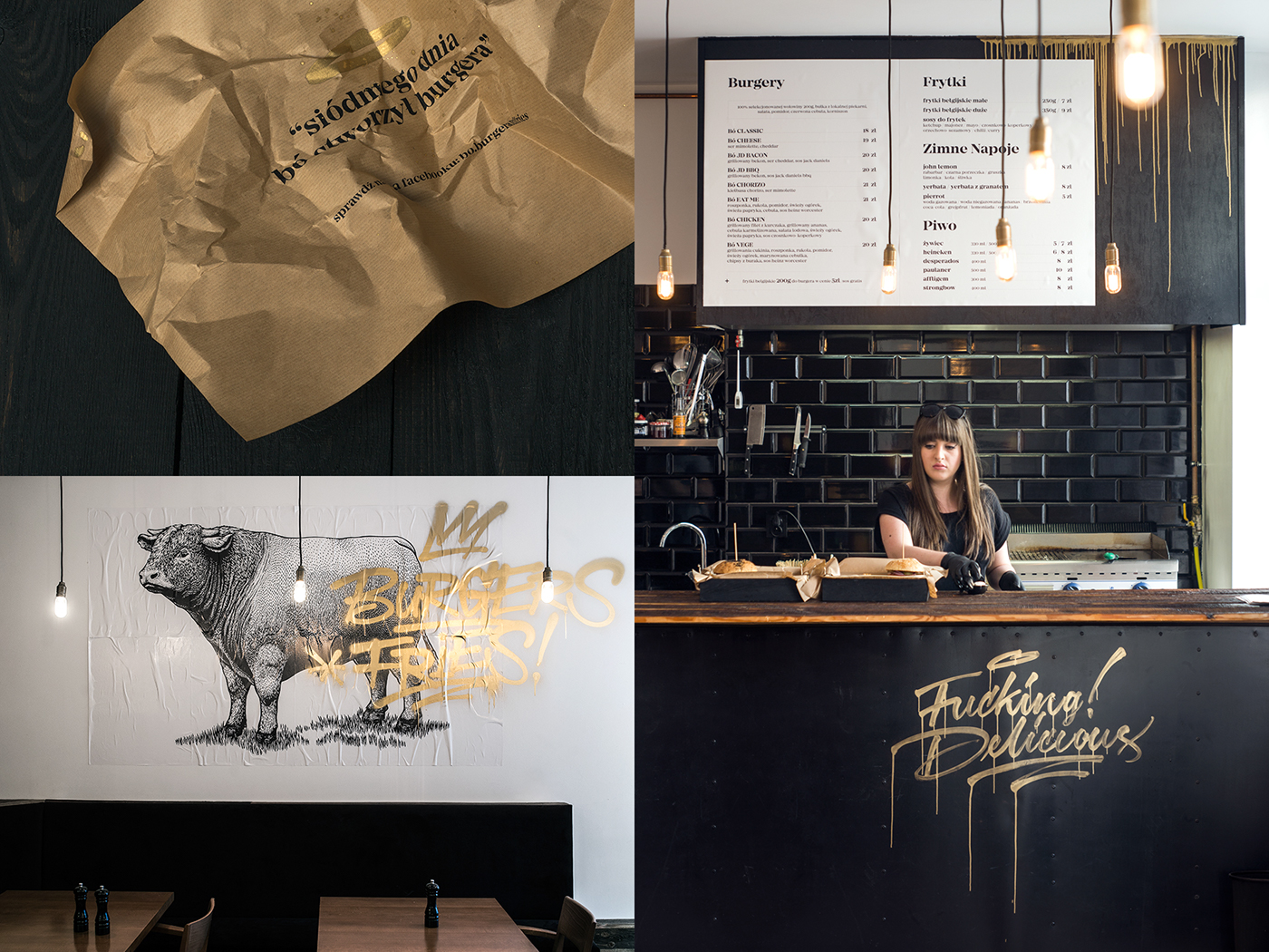 bo burger Burgers Fries poland hopastudio HOPA portfolio Interior Food 