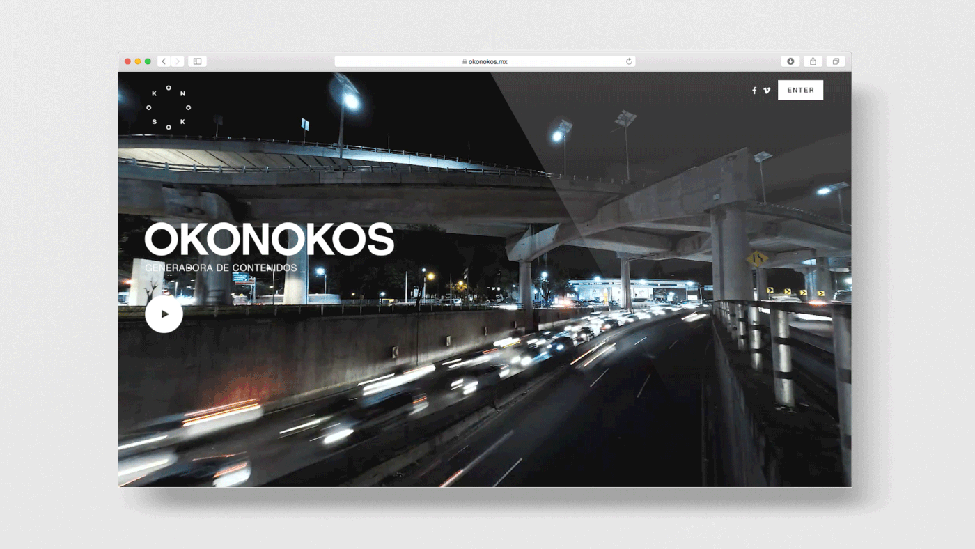 okonokos branding  grid helvetica Stationery Dynamic reel audiovisual logo Web