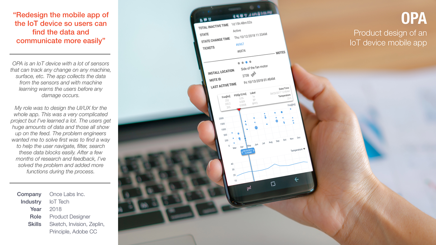UI/UX Mobile app IoT product design 