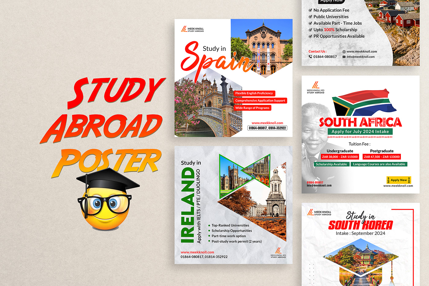 University Education Social media post Advertising  Travel banner Instagram Post ads post study abroad consultants