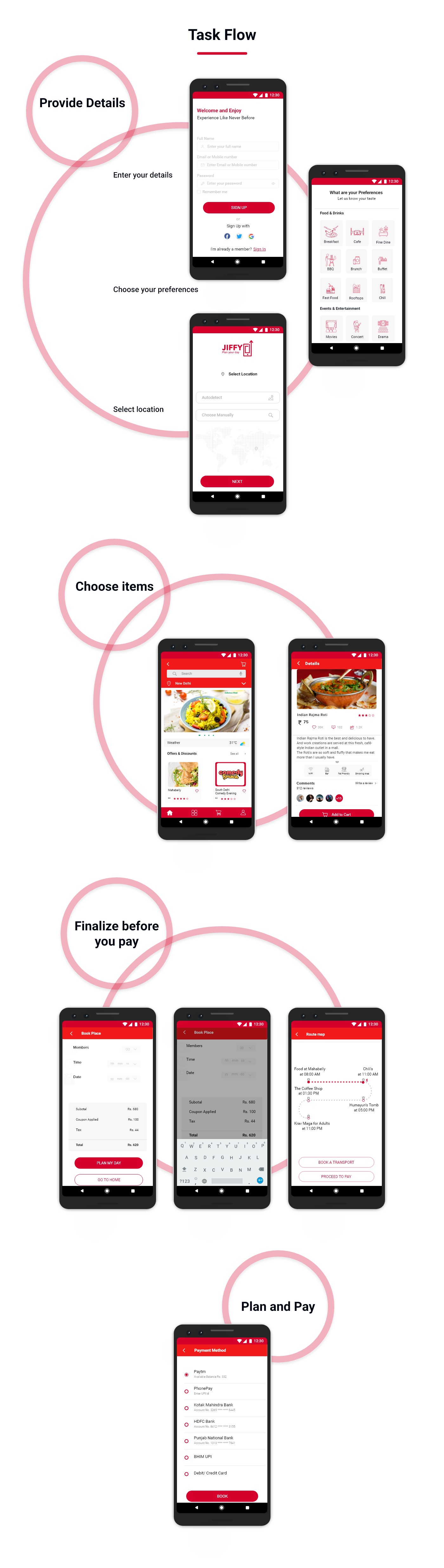 Android App android portfolio food app Travel App android screens  Mobile App Portfolio
