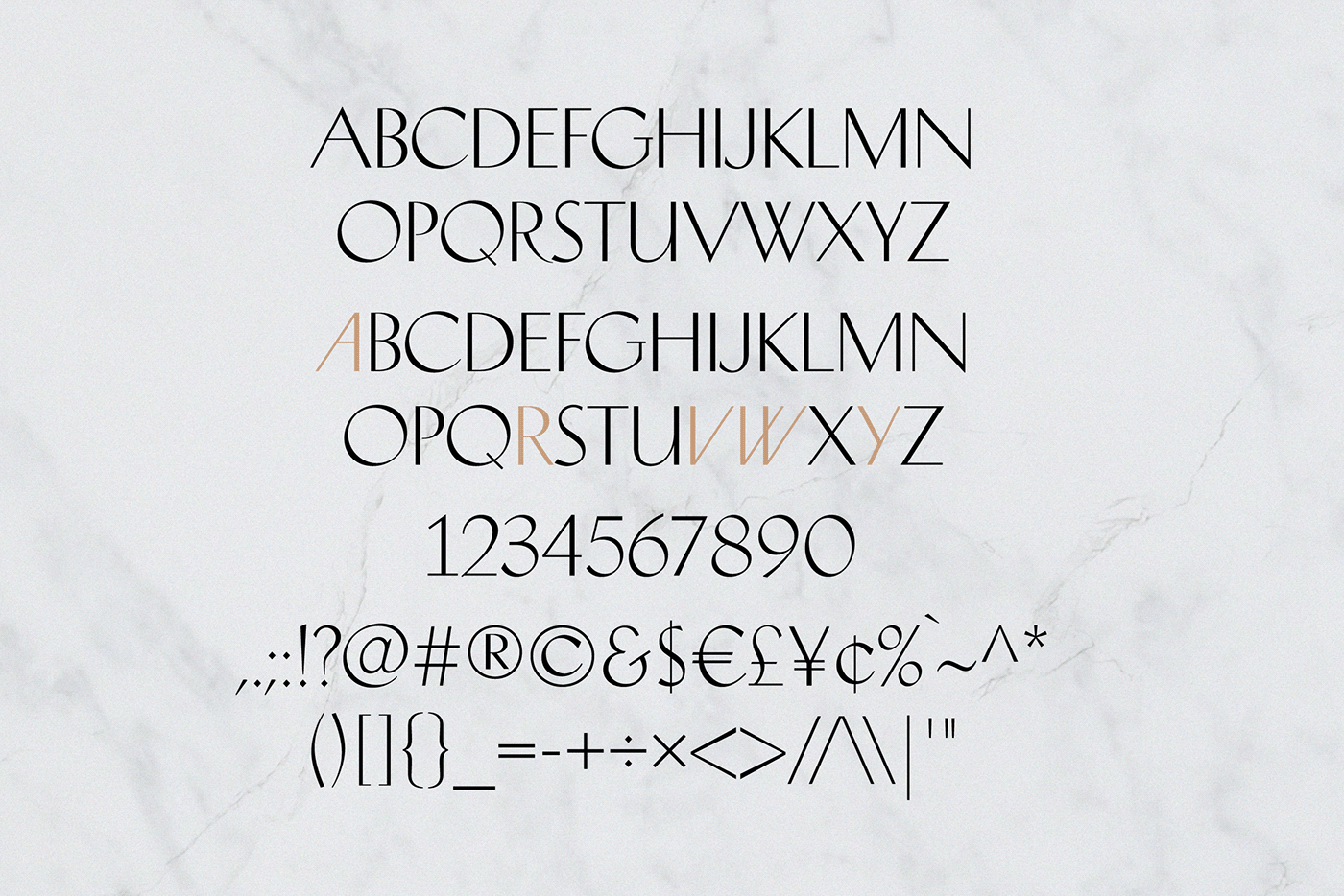 design elegant font ligature luxury modern sans serif type design Typeface