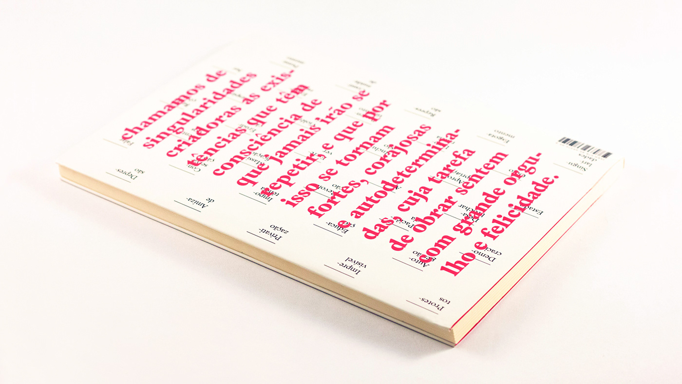 Adobe Portfolio book Livro philosophy  filosofia cover Capa galliard pink rosa