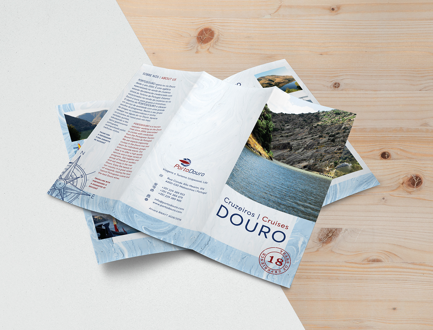 Douro cruzeiro cruise porto PortoDouro flyer folheto
