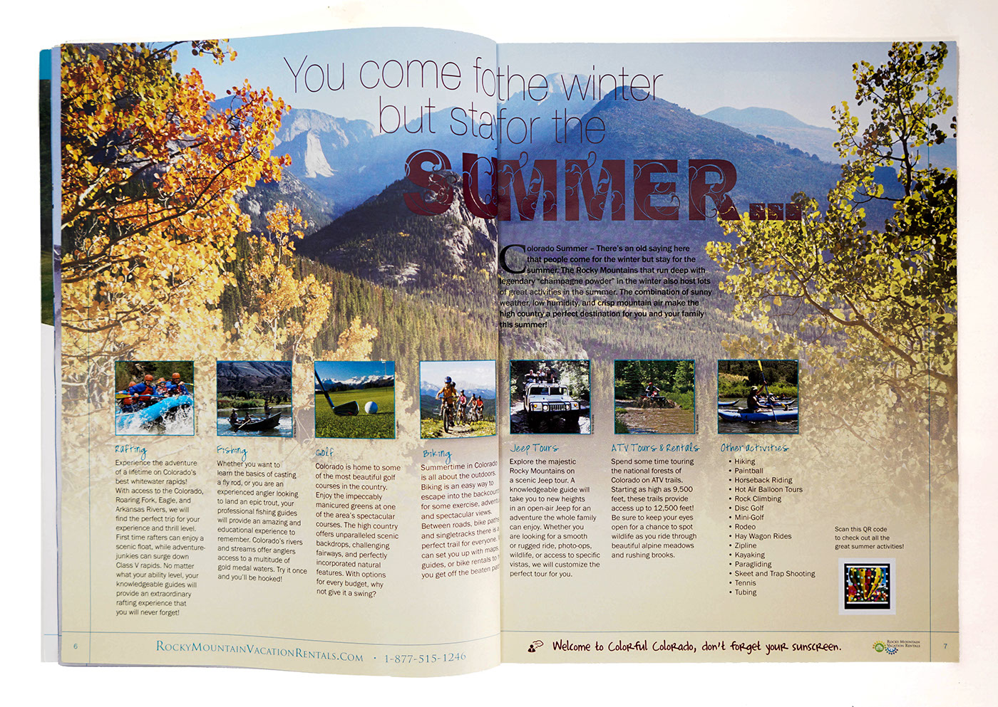 magazine Layout tourism spreads vacation properties