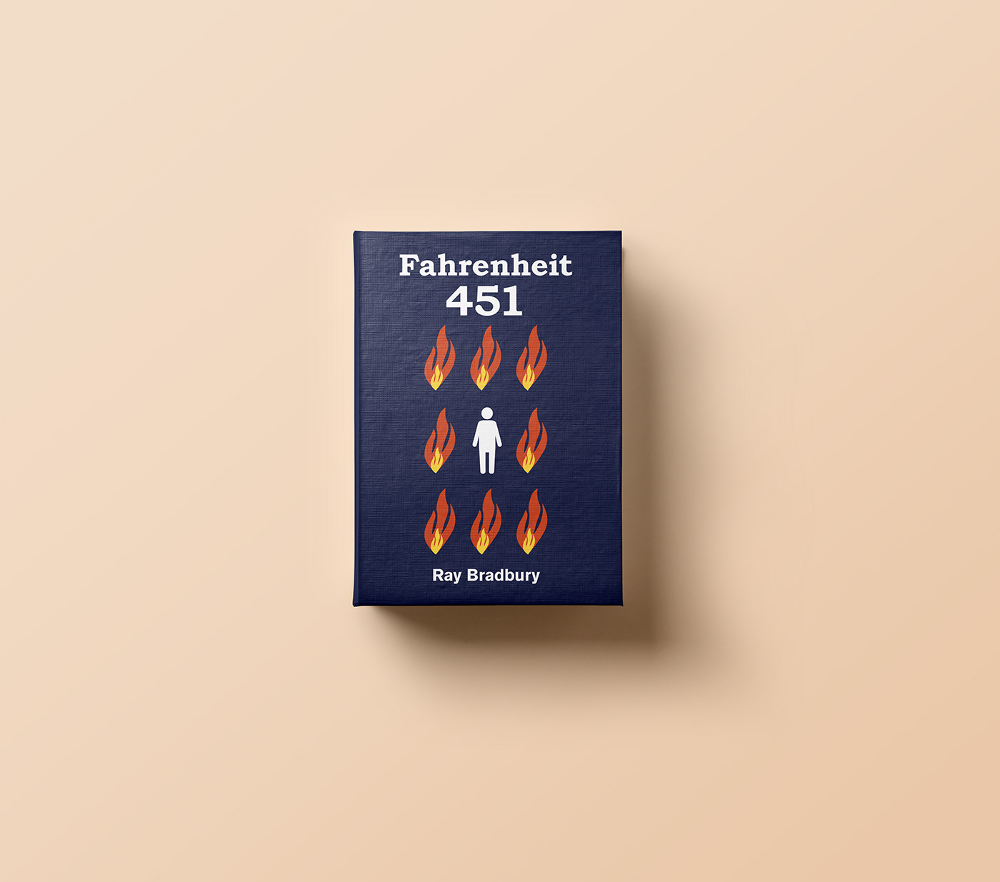 ray Bradbury book book design cover Fahrenheit 451 illustrated man pleasure to burn sci-fi