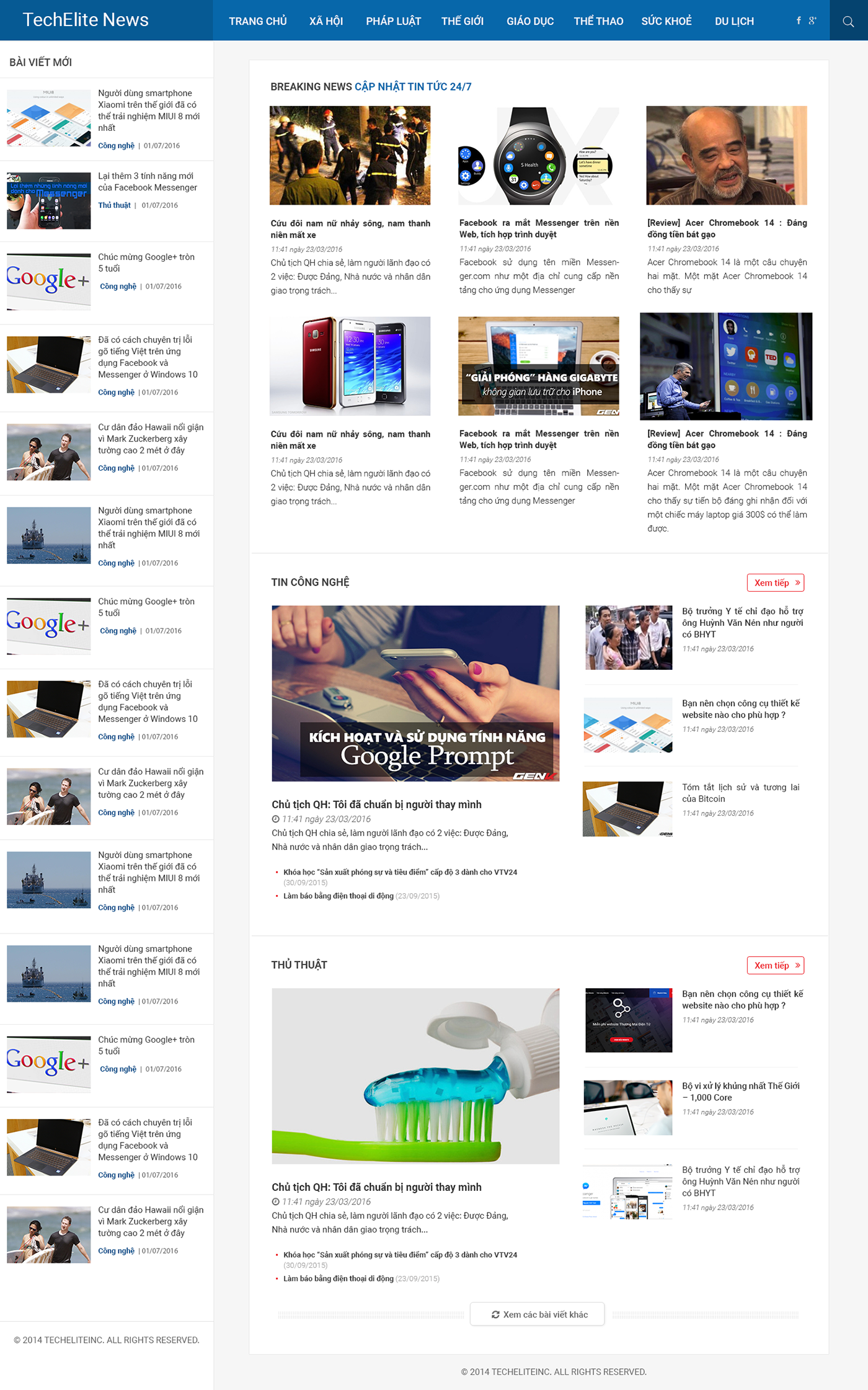 news UI landing Website page busineses site internal