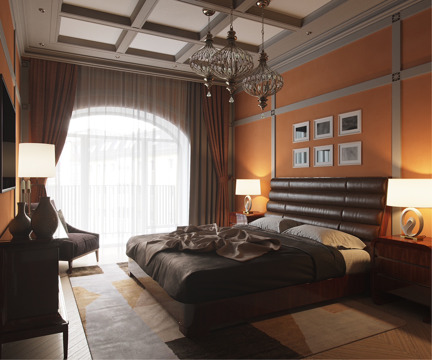 Private Apartment Interior master badroom interior design  design Sub Russia