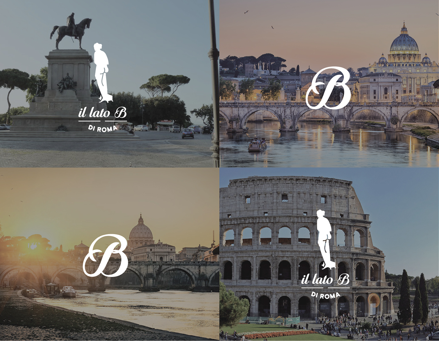 branding  design inspire statue Rome Italy graphic design  brand