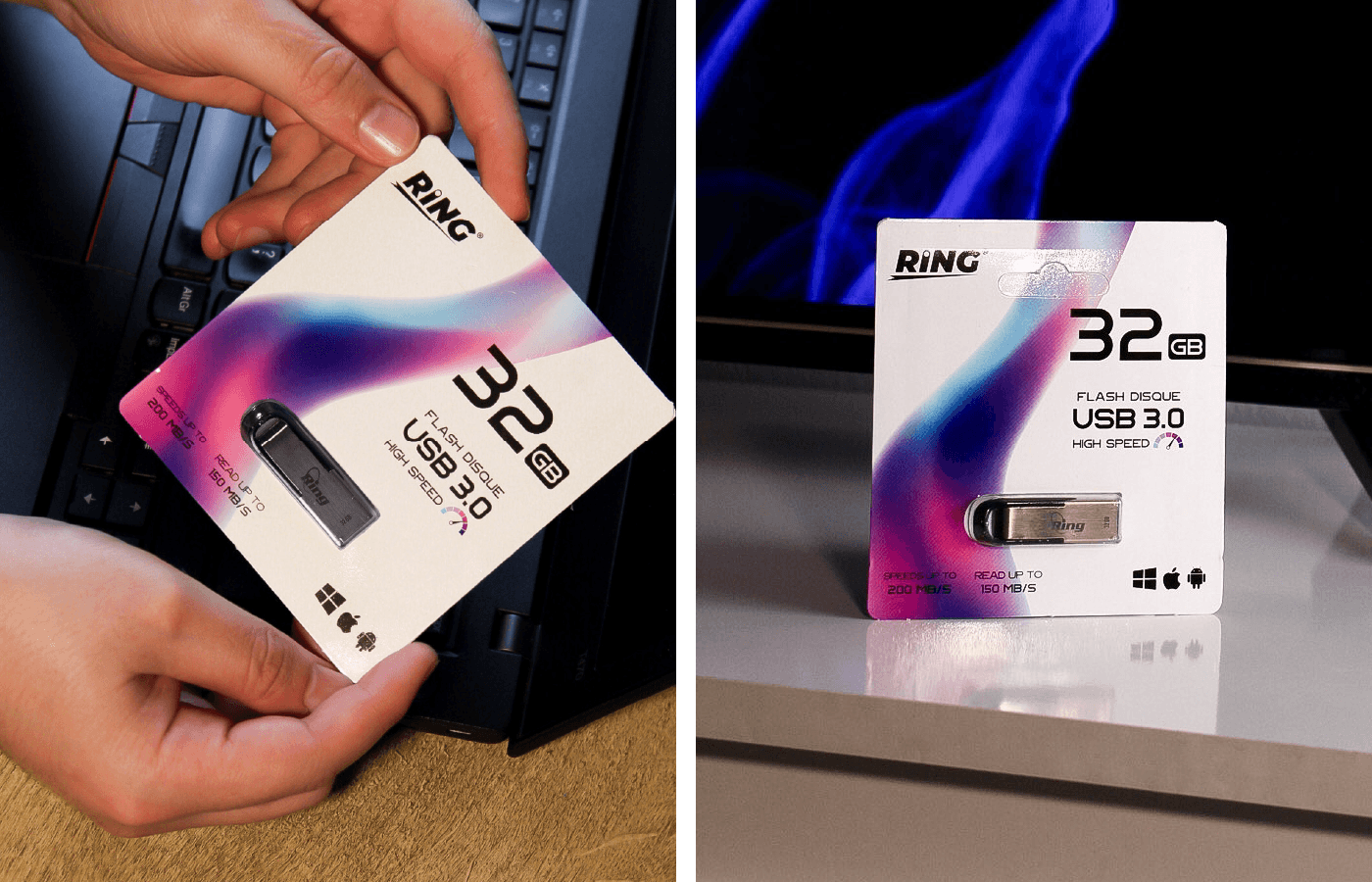 32 GB usb 3.0 flash drive packaging design