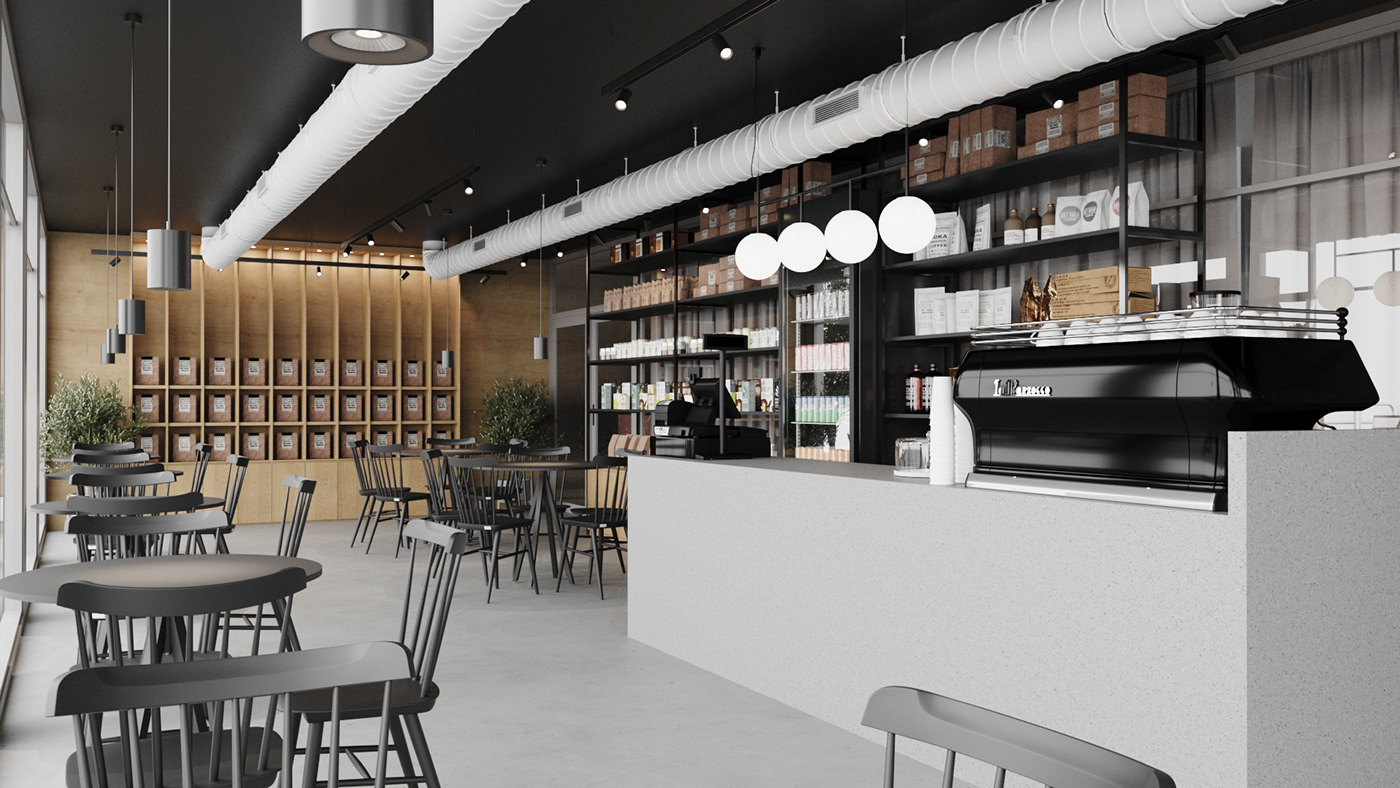 architecture bistro design industrial Interior restaurant shop