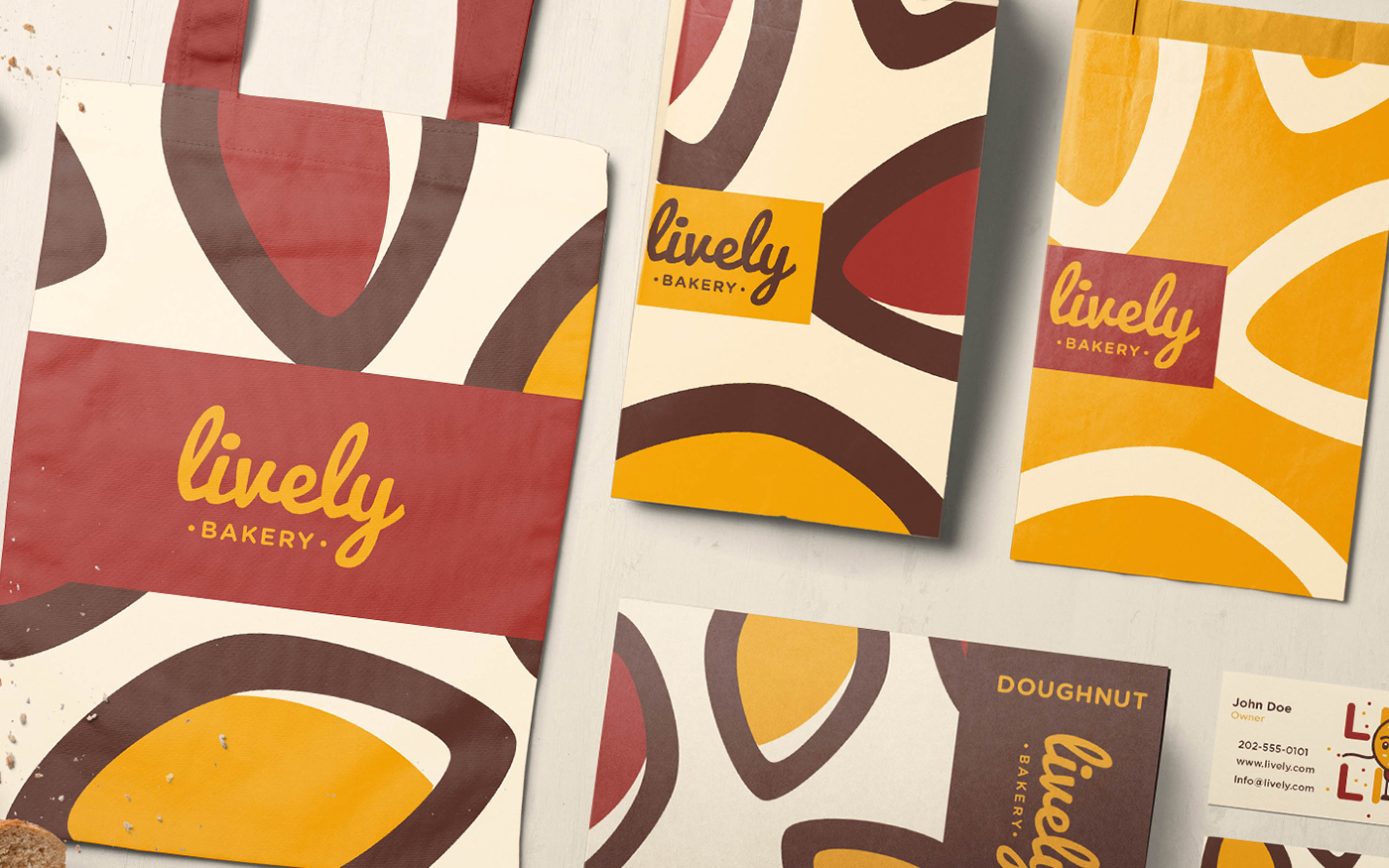 Logo Design branding  brand identity Mockup bakery restaurant Food  Identity Design Packaging lively