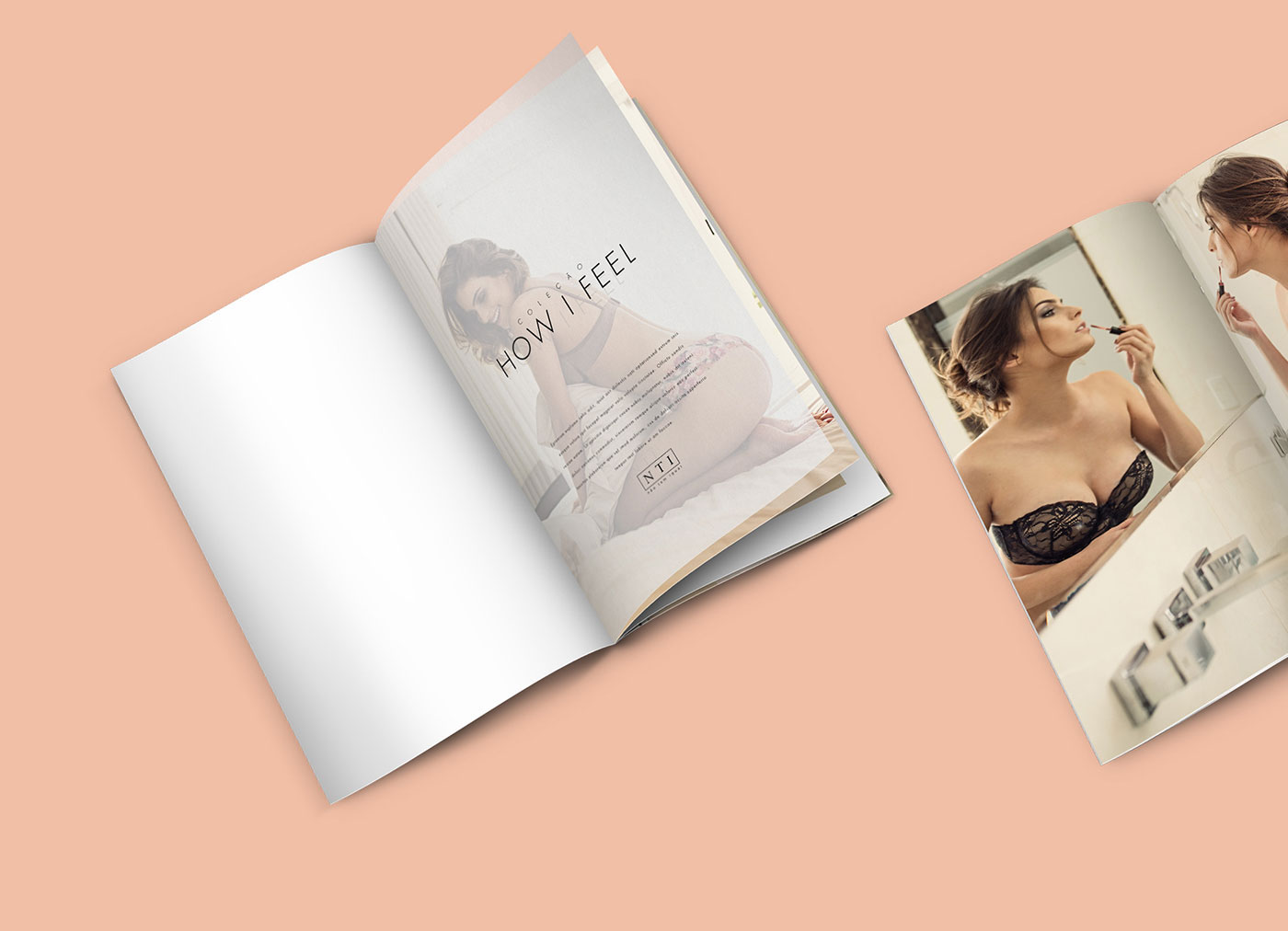 Fashion  moda catalog catalogo Lookbook typography   tipografia underwear roupa íntima