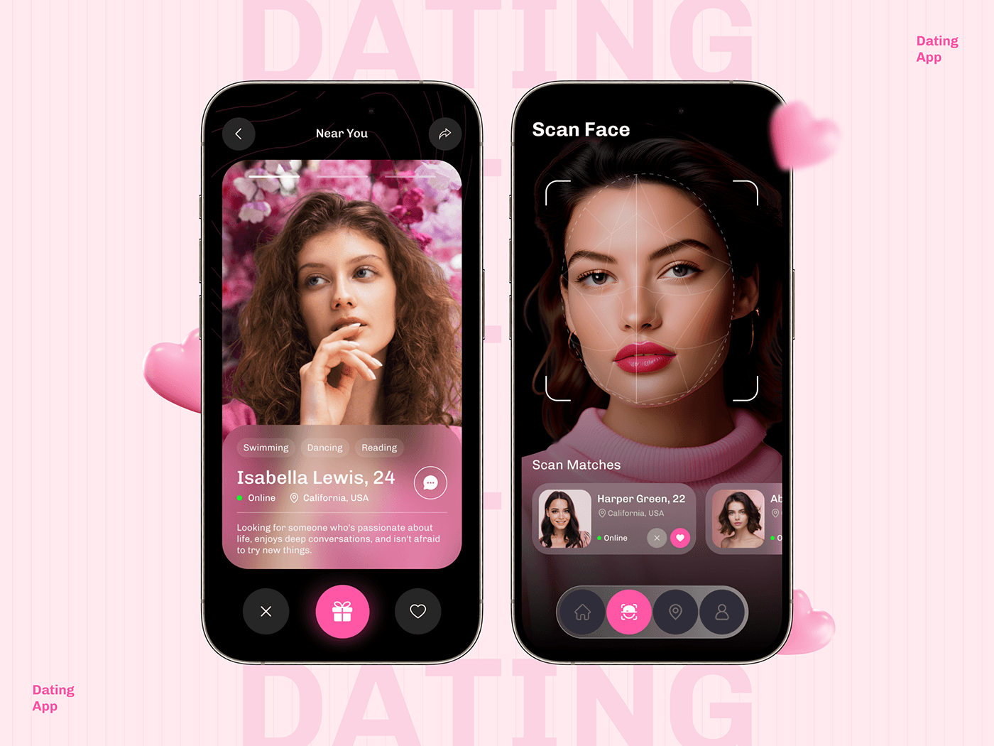 DreamDate Dating App UI
