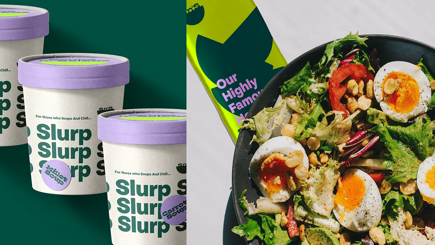 Fast food Food  graphic design  healthy organic restaurant salad Vegetarian Veggie visual identity