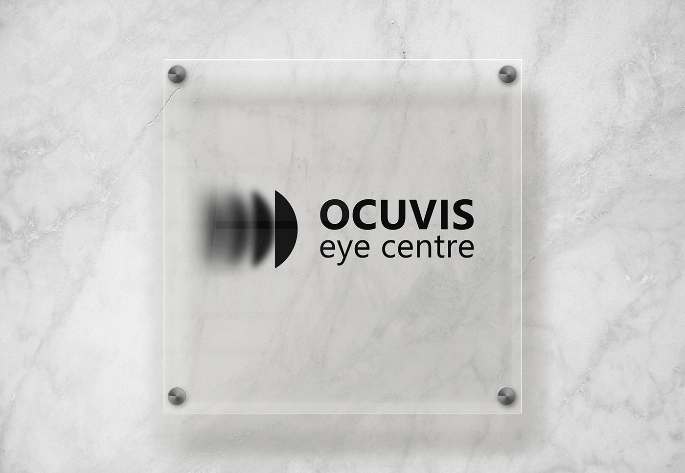branding  business card clinic eye geometric logo medical modern